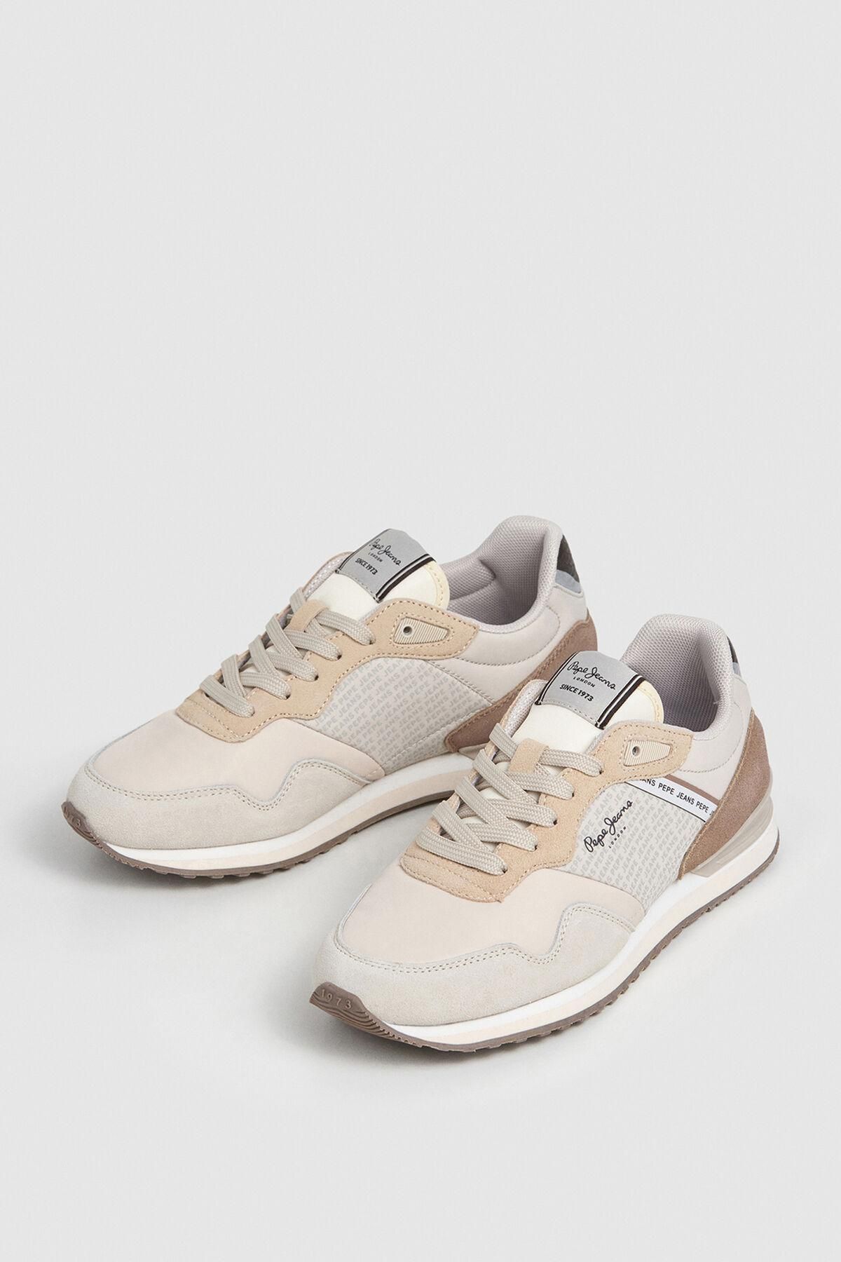 페페진스 테크니컬 러닝 로고 여성 스니커즈 1522641 BEIGE - 상세 이미지 4
