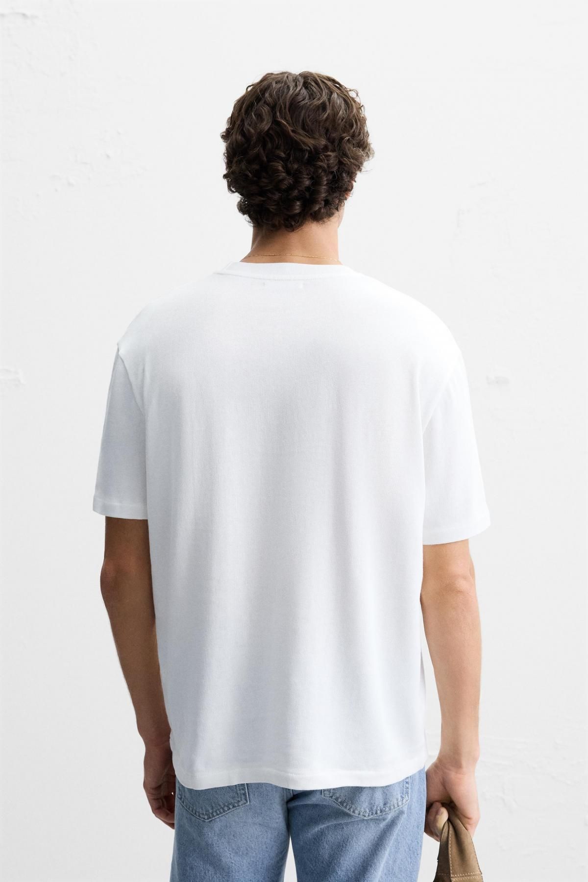 자라 베이직 니트 티셔츠 4231/416 WHITE - 상세 이미지 4