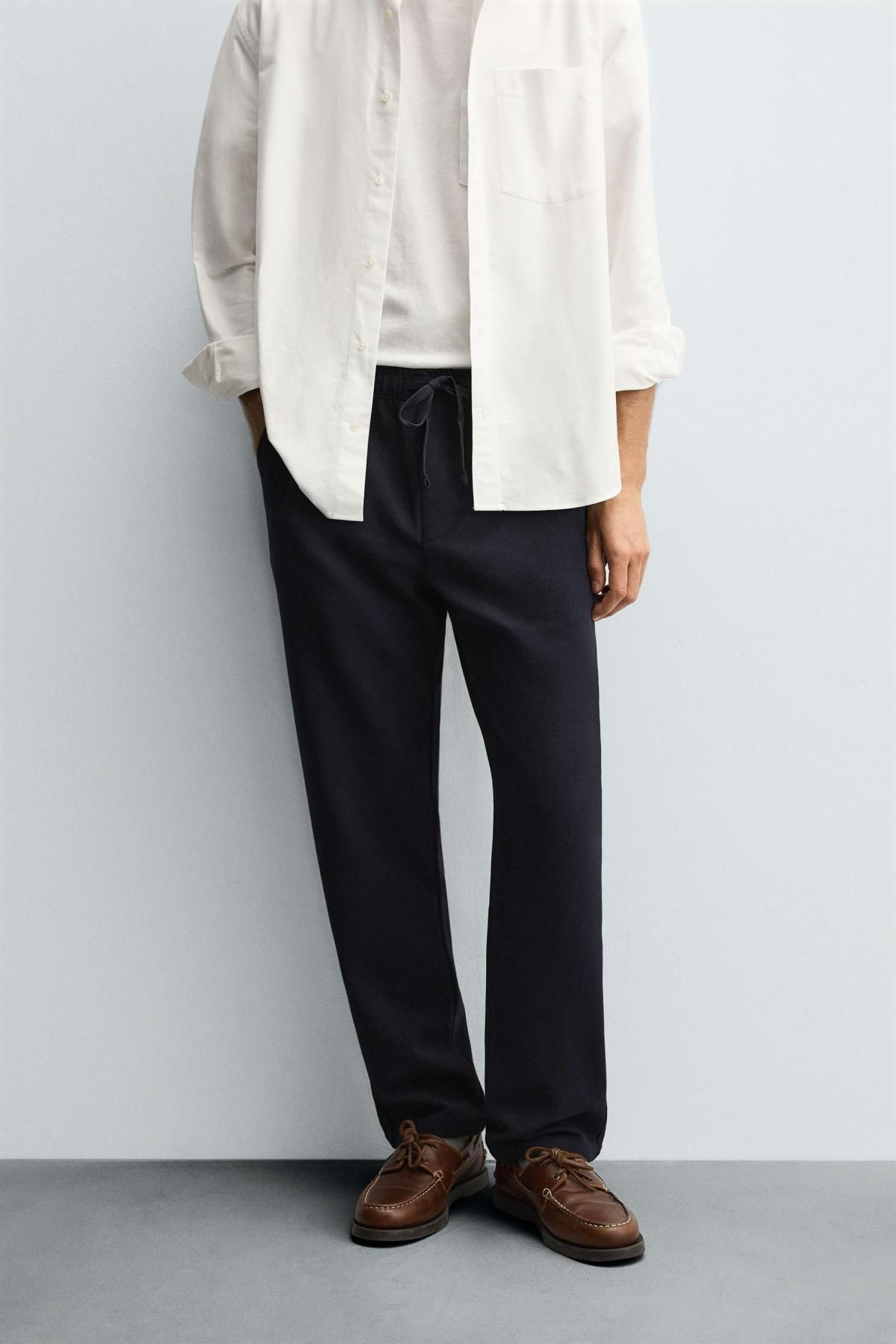 자라 컴포트 조거 웨이스트 팬츠 7484/403 NAVY BLUE - 상세 이미지 3