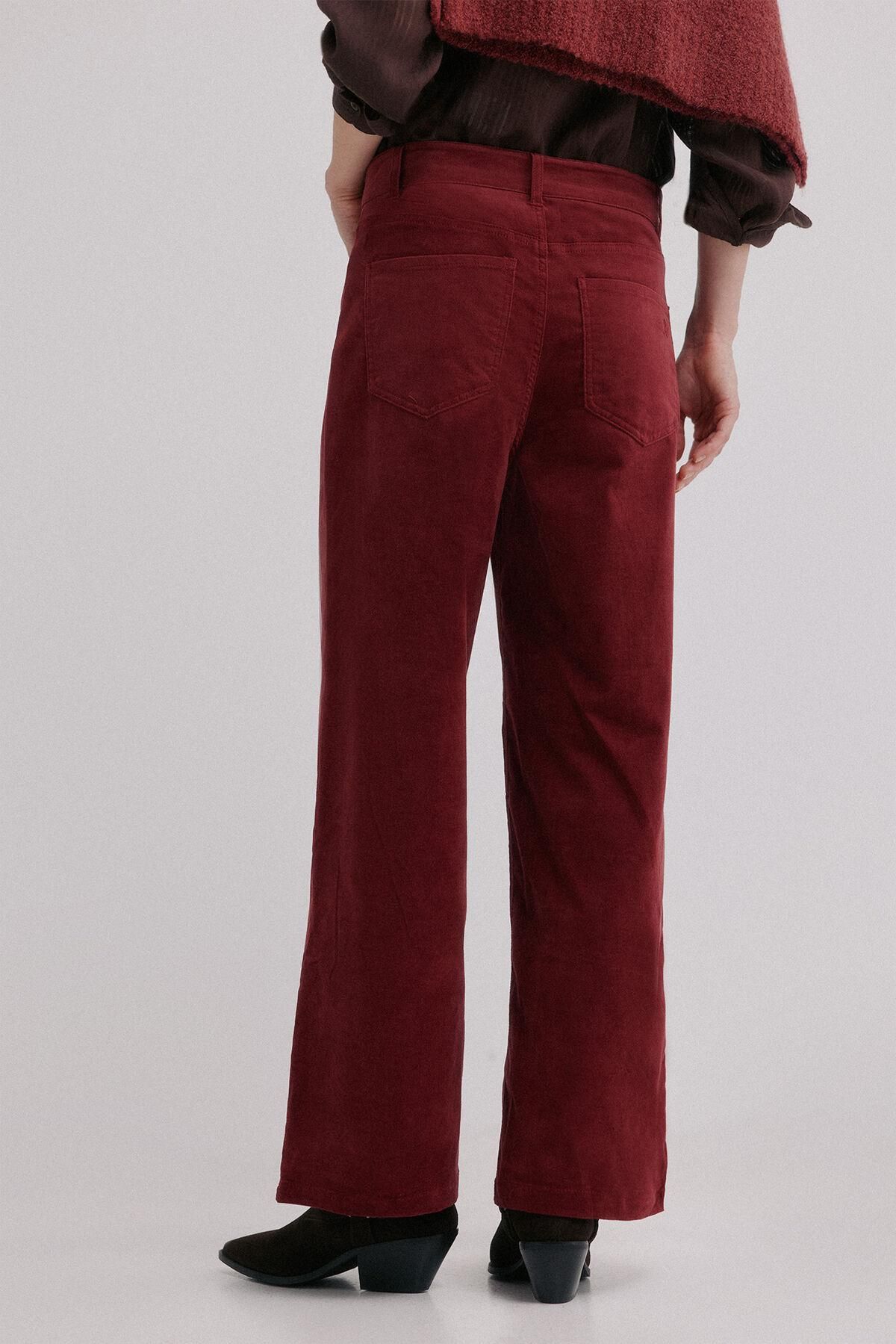 호스 인트로피아 코듀로이 와이드핏 트렌디 팬츠 6542833 GRANATE - 상세 이미지 4
