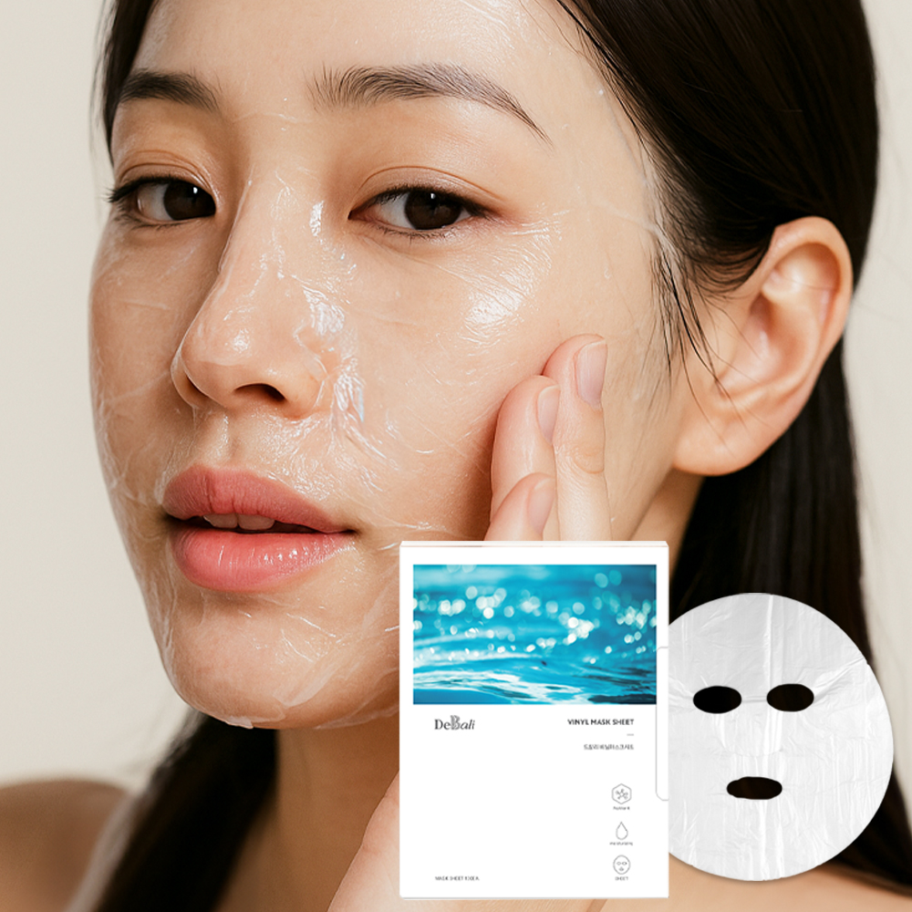 드발리 비닐마스크팩 목주름팩 얼굴 넥 시트 에스테틱 피부과 모델링팩 얼굴비닐팩, 100매입, 2개 - 상품 이미지