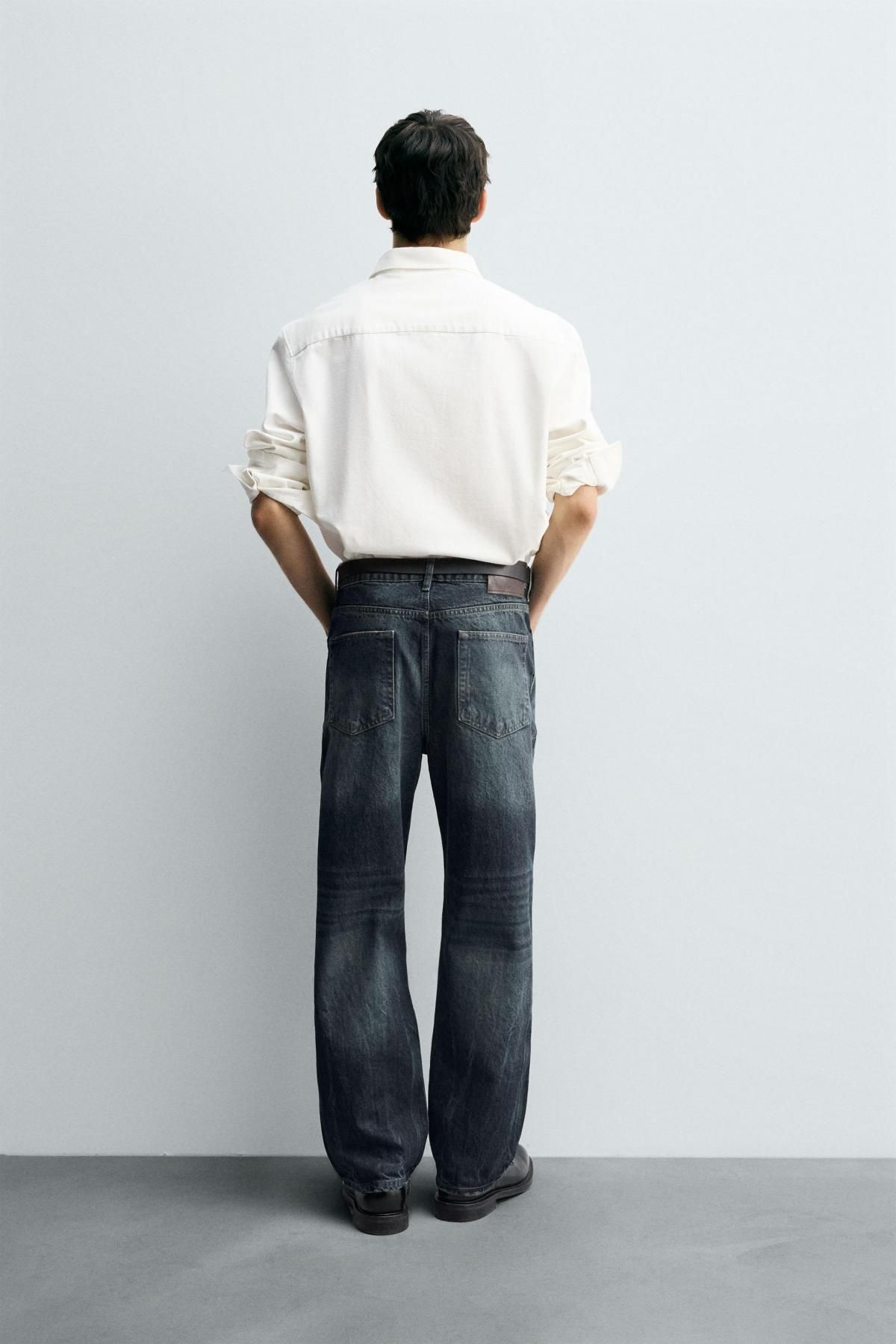 자라 릴랙스드 스트레이트핏 데님 청바지 3991/377 BLUE - 상세 이미지 4