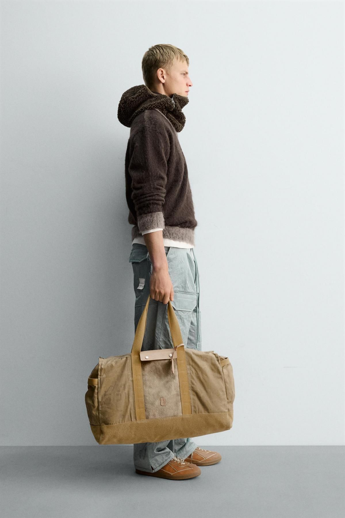 자라 브이넥 텍스처 스웨터 X SRA 9598/394 BROWN - 상세 이미지 5
