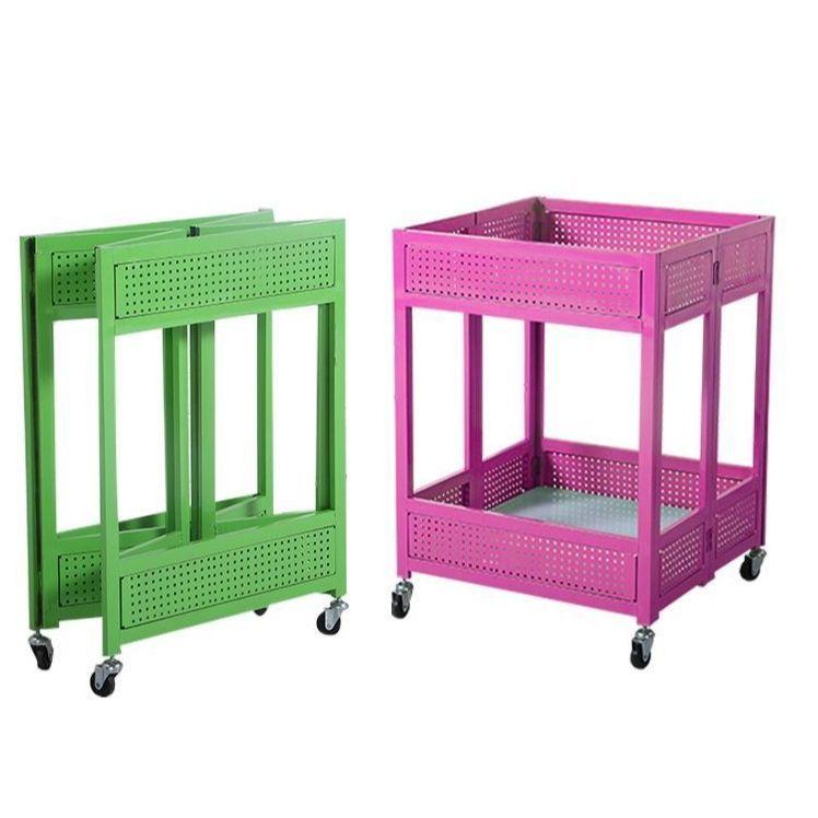 이동식 행사 매대 철제 평대 마켓 가판대 쇼핑몰 노점 부스 간이 스카이 블루 100x80x80cm - 상세 이미지 3