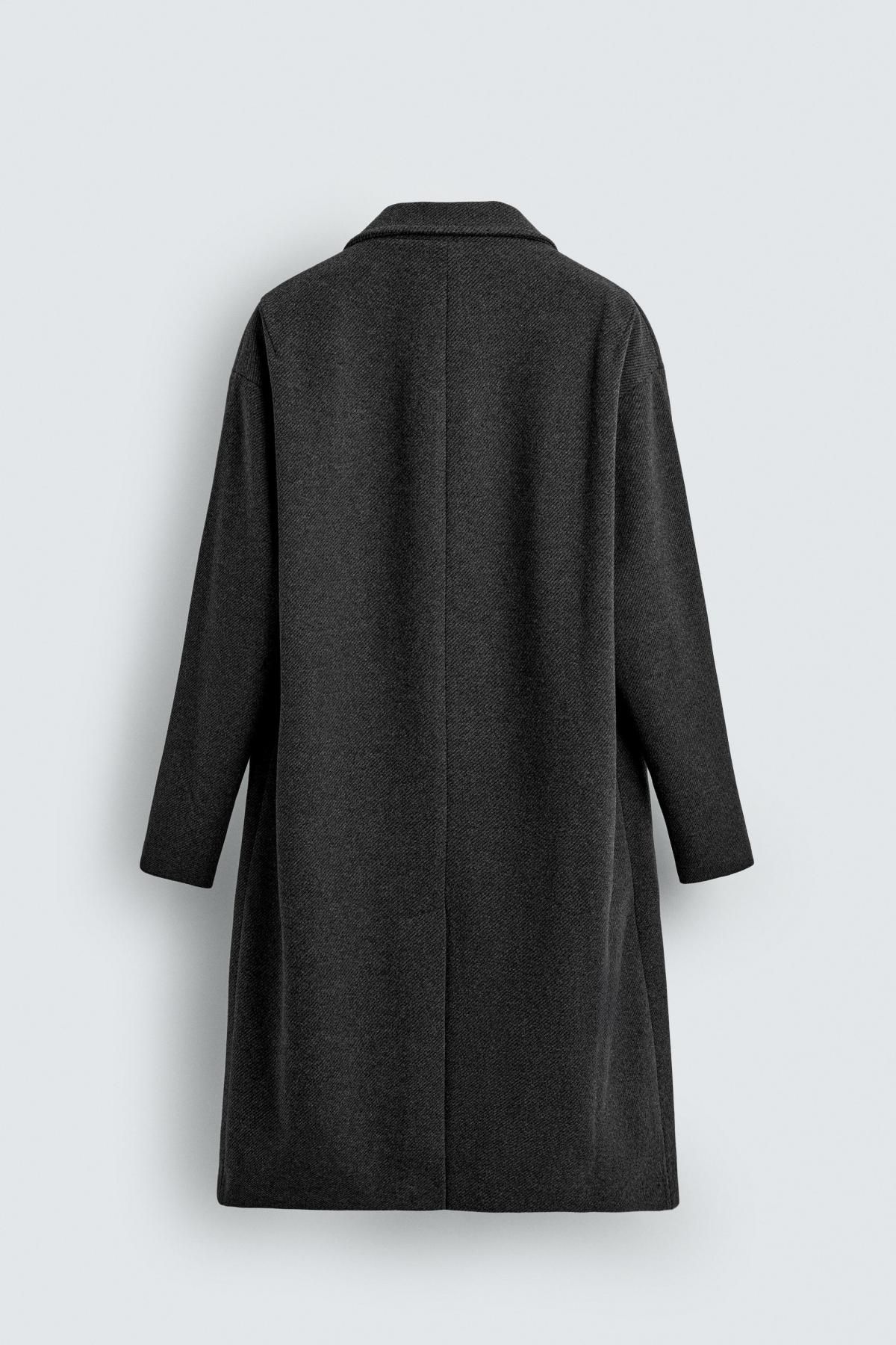 자라 테크니컬 방수 싱글 롱 코트 5070/400 ANTHRACITE GREY 이미지 8