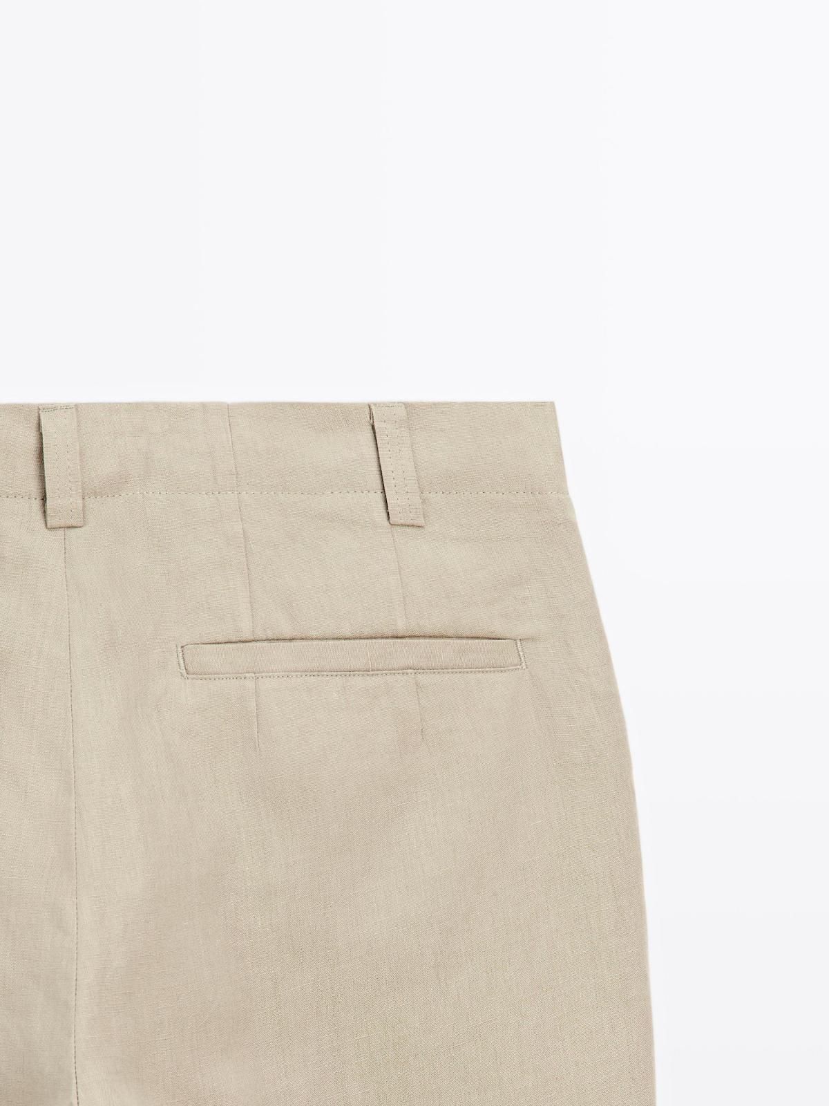 마시모두띠 프리미엄 리넨 와이드 팬츠 2862/357 BEIGE - 상세 이미지 5