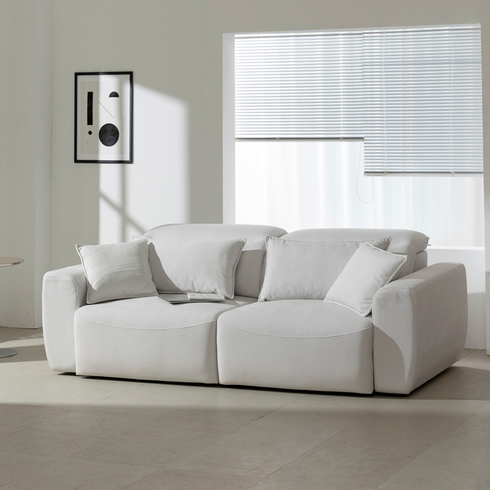 테로스 리클라이너 쇼파 슬라이드 무빙 모션소파 아이보리, 3인용