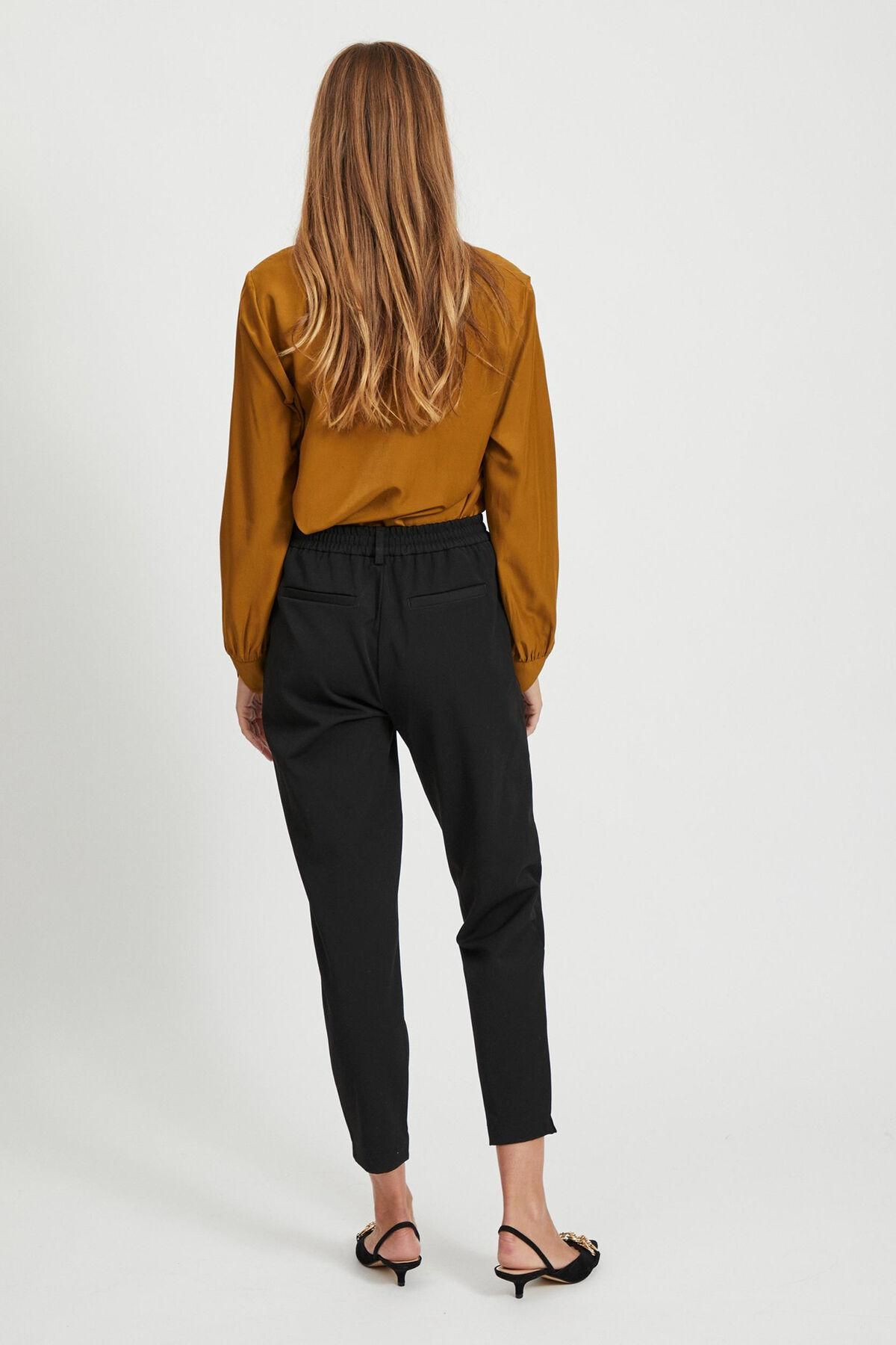 오브젝트 베이직 스트레이트핏 슬랙스 팬츠 6398101 NEGRO - 상세 이미지 3