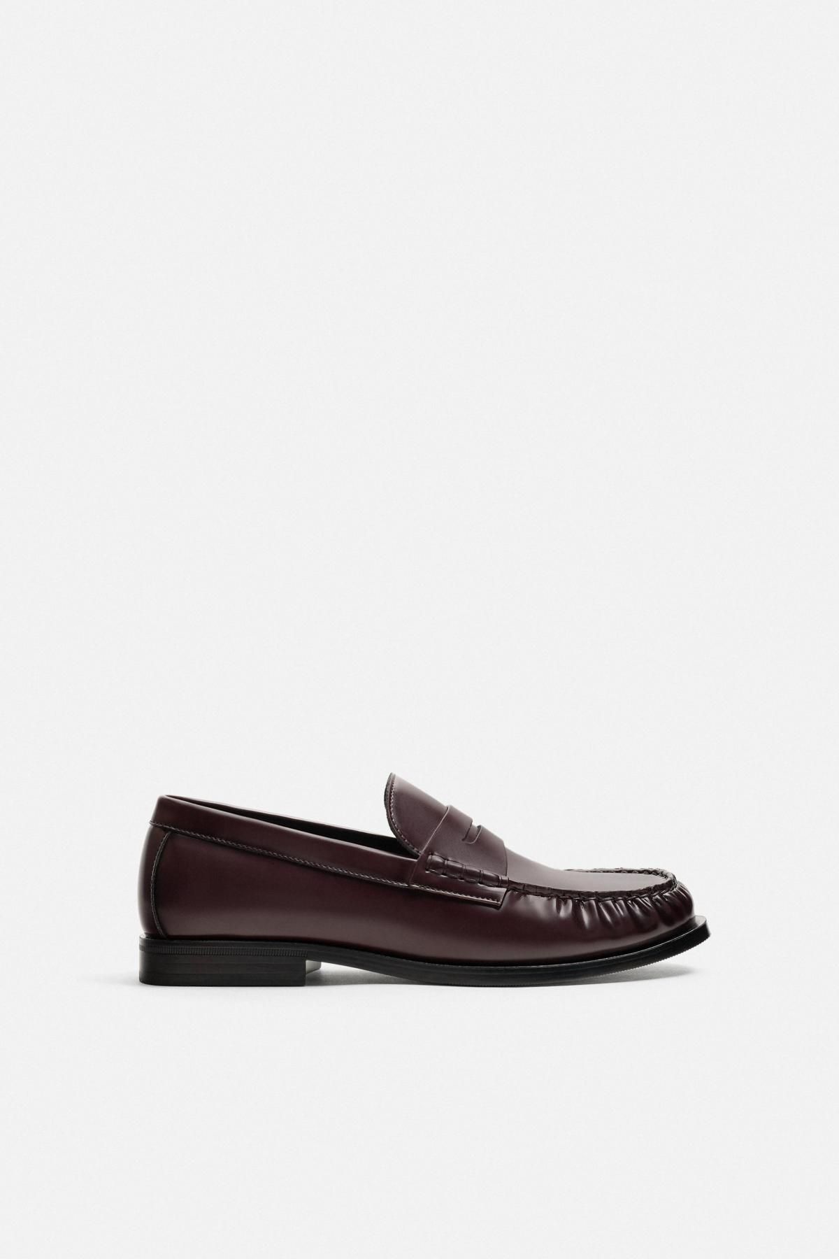 자라 클래식 페니로퍼 포멀 슈즈 2612/620 BURGUNDY RED - 메인 이미지