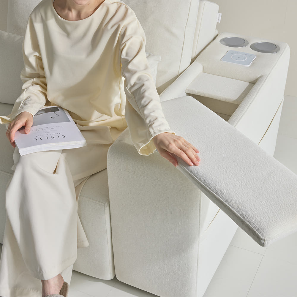 4인용 타이보텍스 모션 소파 리클라이너 슬라이딩 무빙 패브릭 쇼파 450 V2