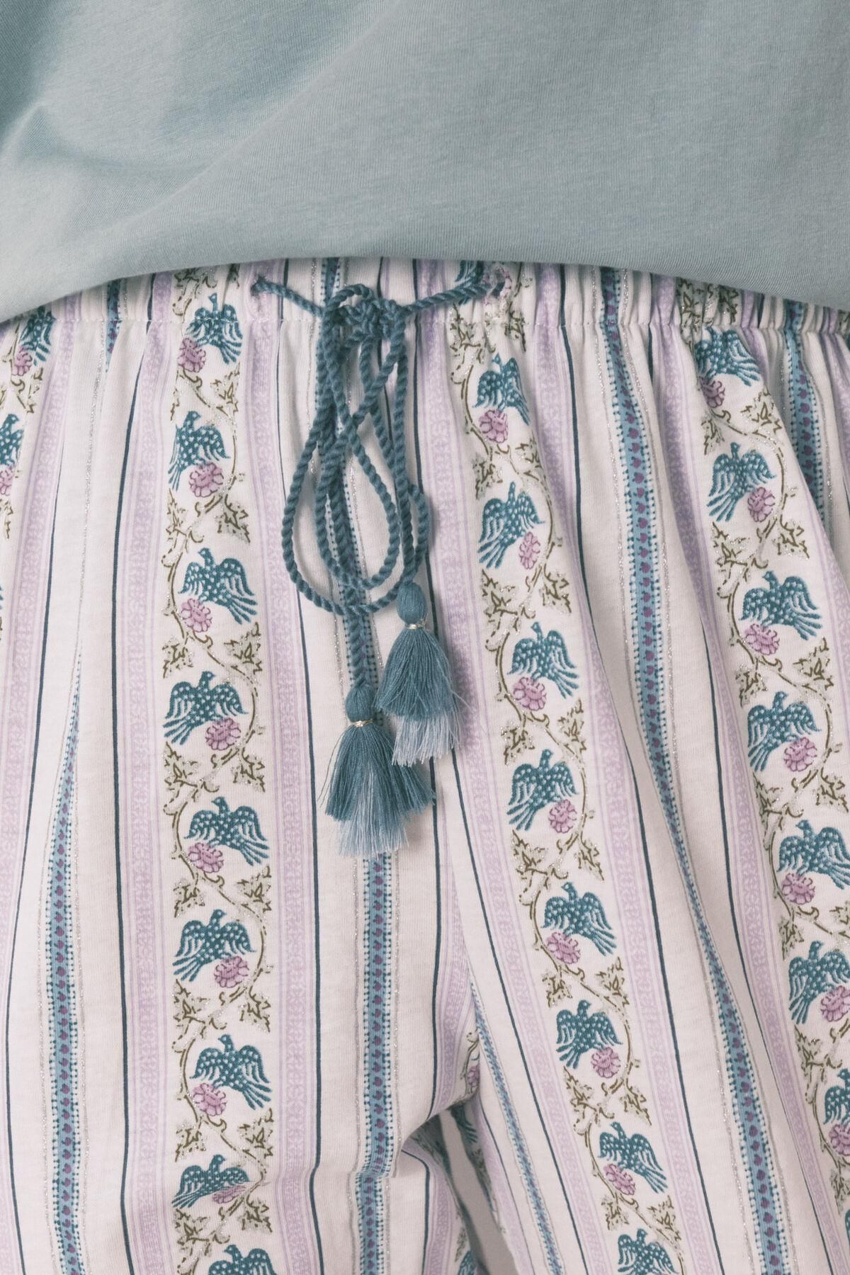 우먼시크릿 캐롯핏 코튼 패턴 밴딩 팬츠 3702247 MARFIL - 상세 이미지 4