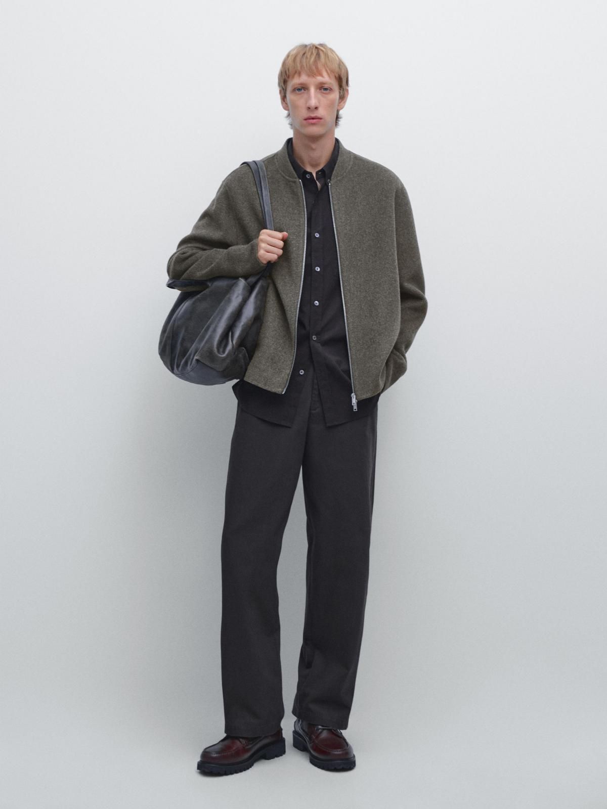 마시모두띠 울블렌드 테크니컬 봄버 재킷 2836/381 CAREY - 상세 이미지 2