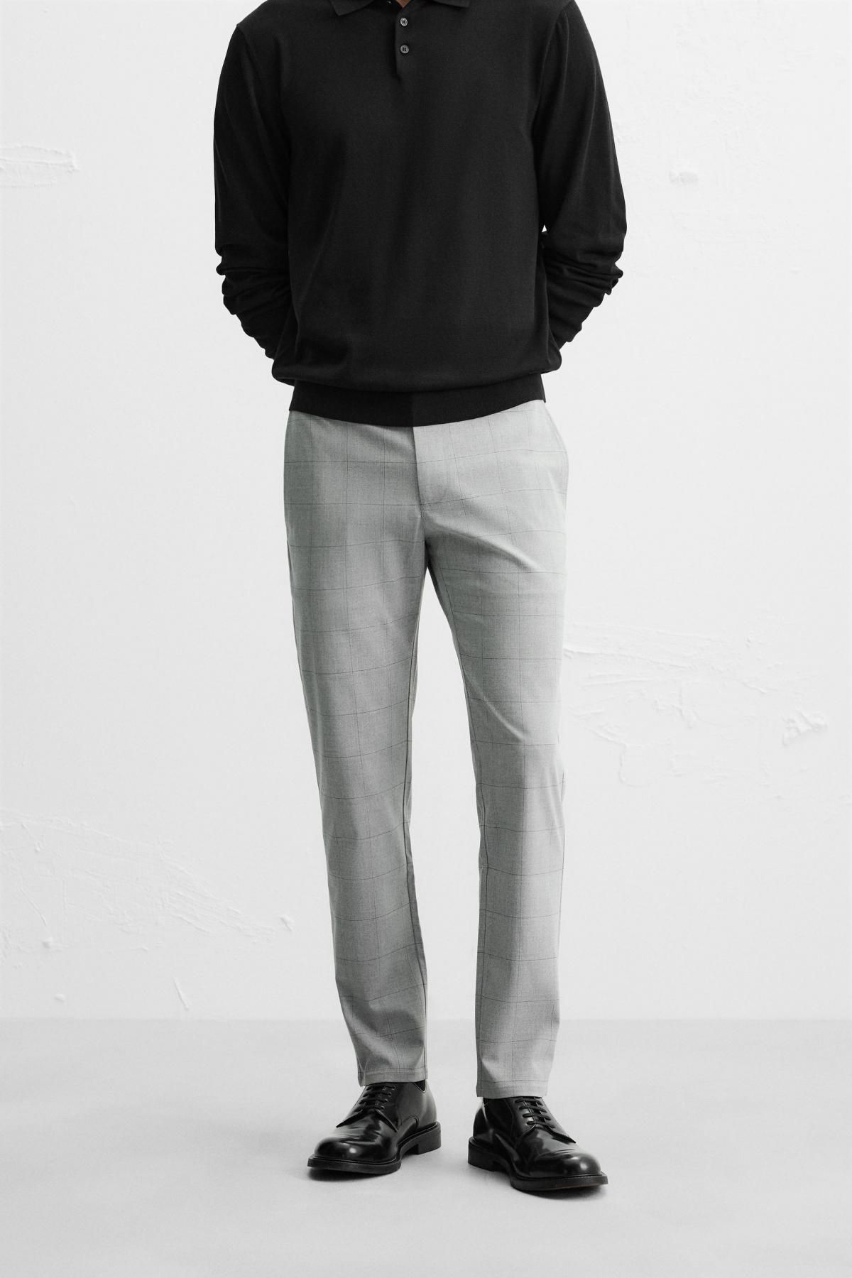 자라 슬림핏 컴포트 팬츠 6861/441 GREY MARL - 상품 이미지