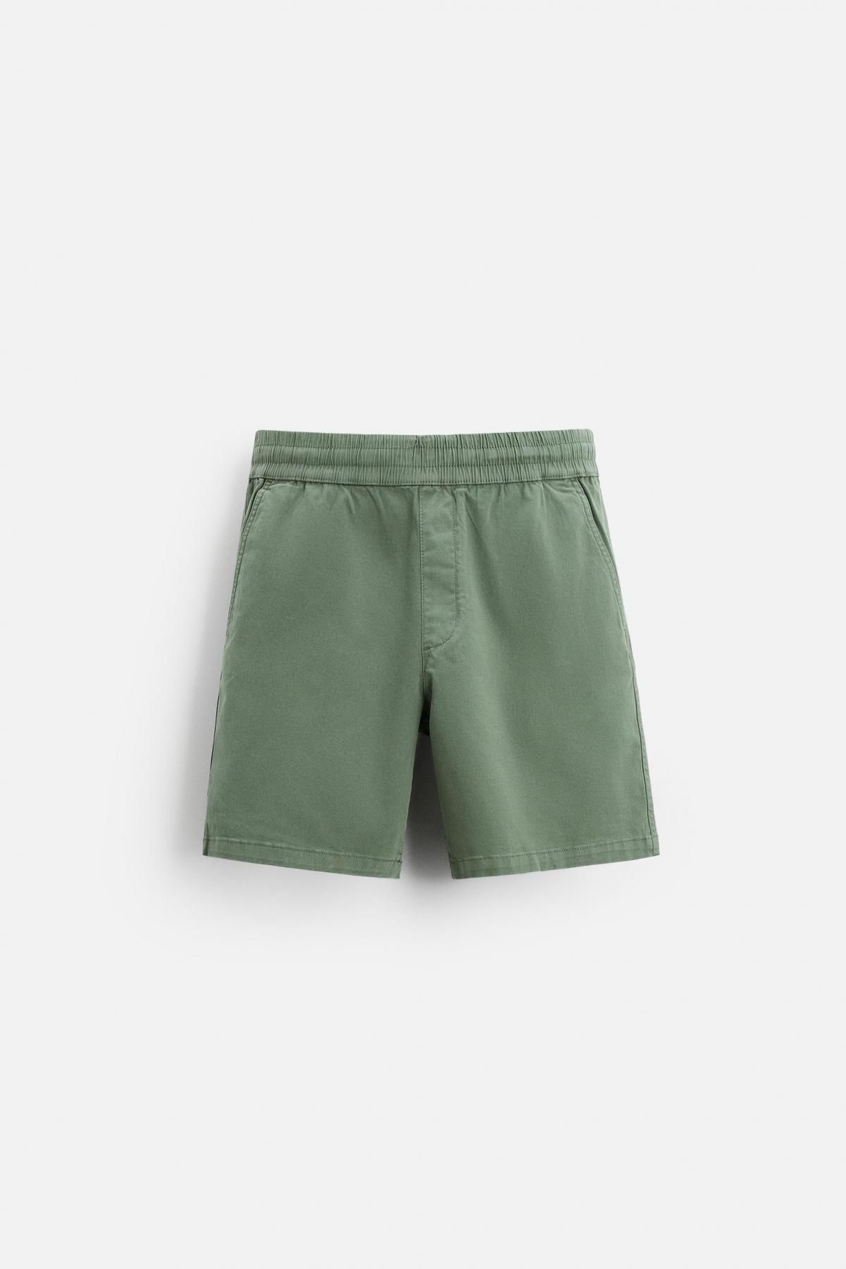 자라 릴렉스핏 버뮤다 쇼츠 9252/406 GREEN - 상품 이미지