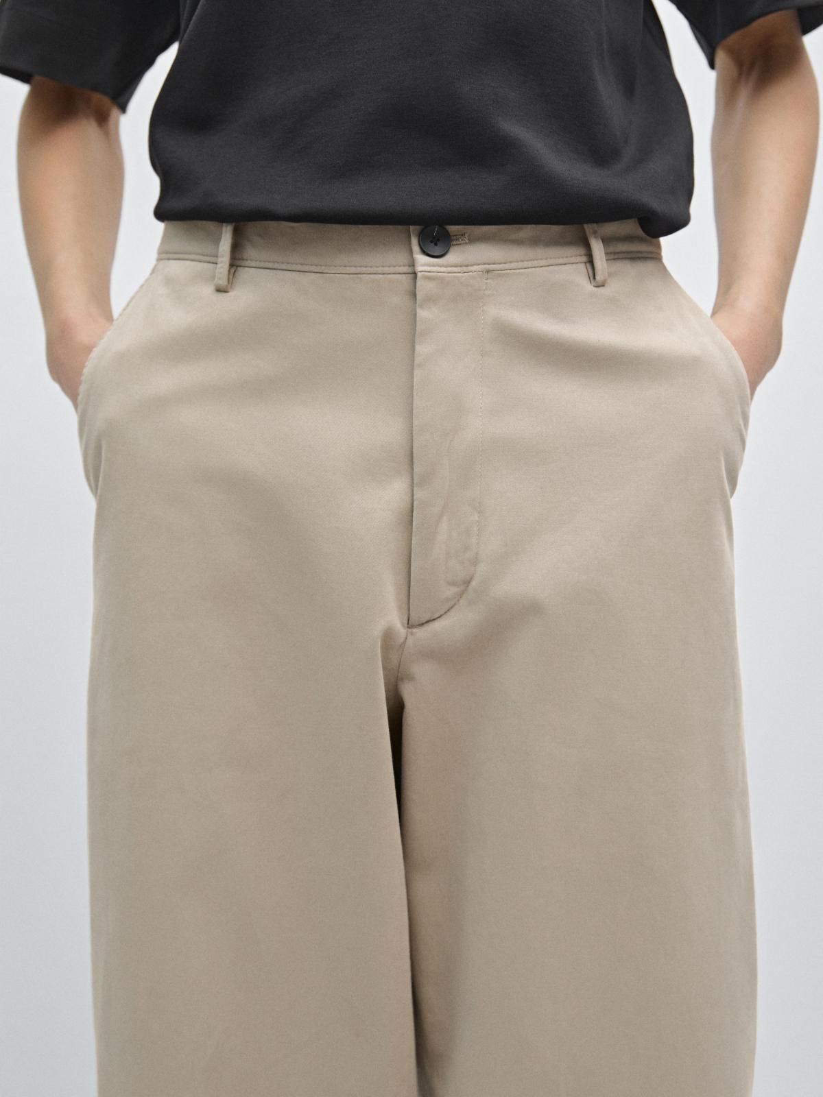 마시모두띠 코튼블렌드 와이드핏 테크니컬 베이지 팬츠 0051/700 BEIGE - 상세 이미지 4