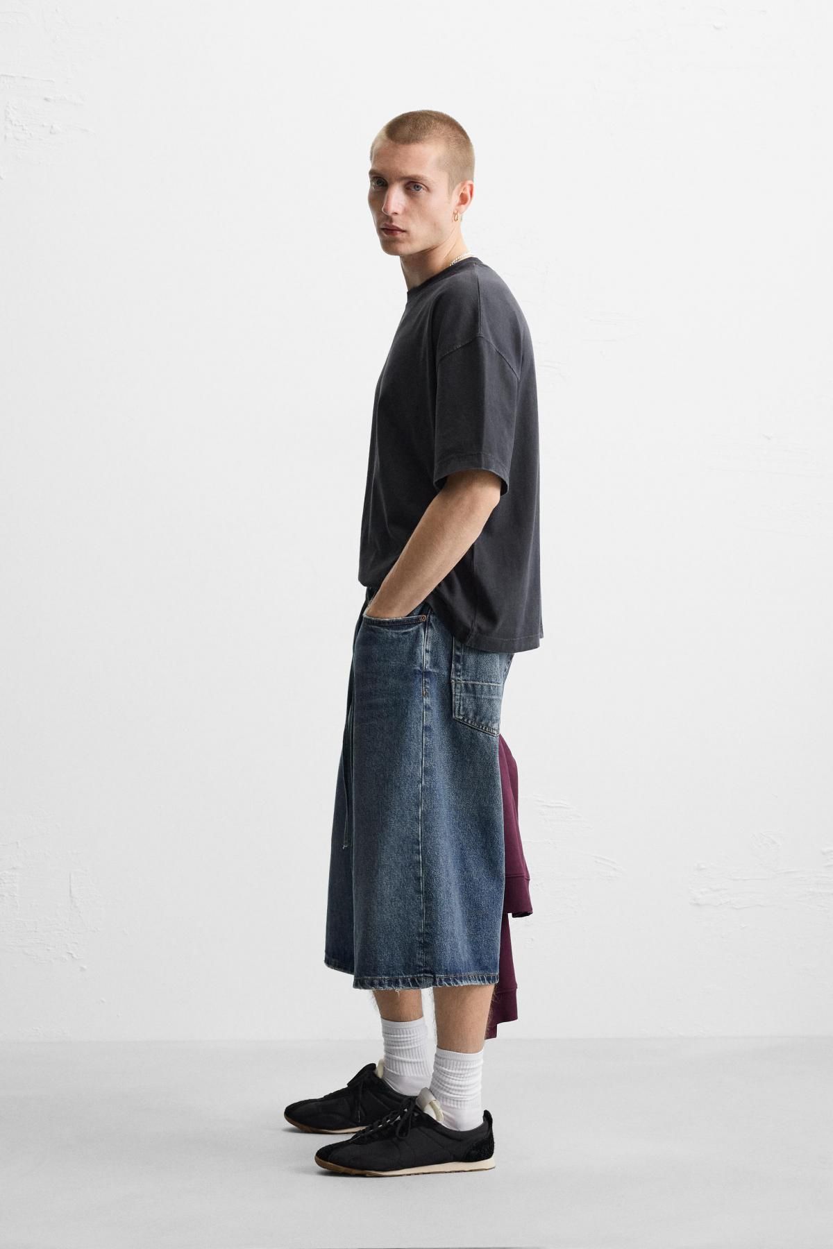 자라 베이직 박시핏 티셔츠 6462/400 ANTHRACITE GREY - 상세 이미지 4