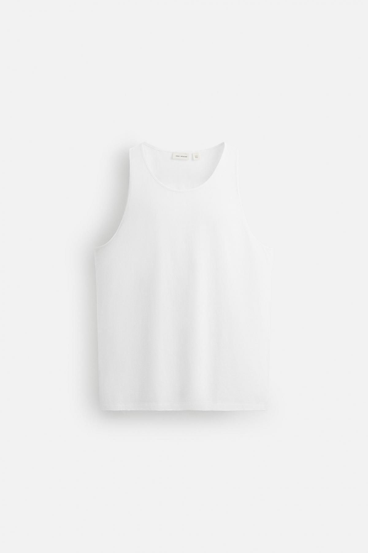 자라 컴팩트코튼 릴렉스핏 탱크탑 1501/315 WHITE - 메인 이미지