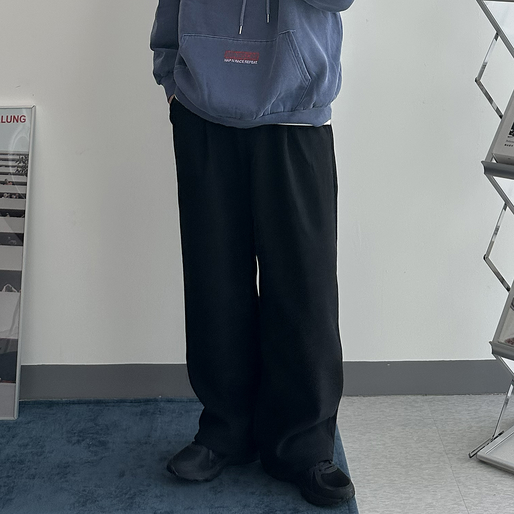 코듀로이 팬츠 9부 10부 남자 기모바지 골덴 남자 겨울바지 - 상세 이미지 4