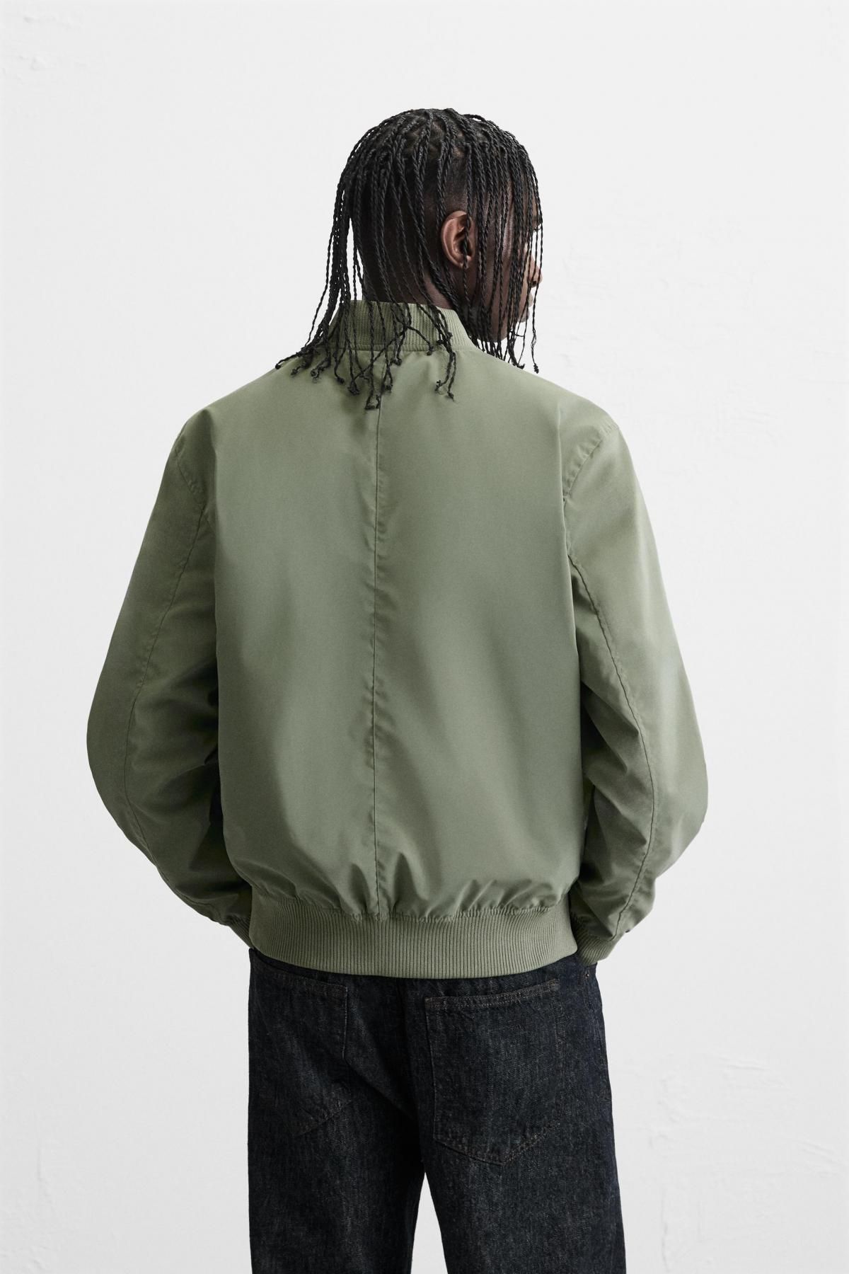 자라 경량 봄버 재킷 4302/330 LIGHT KHAKI - 상세 이미지 4