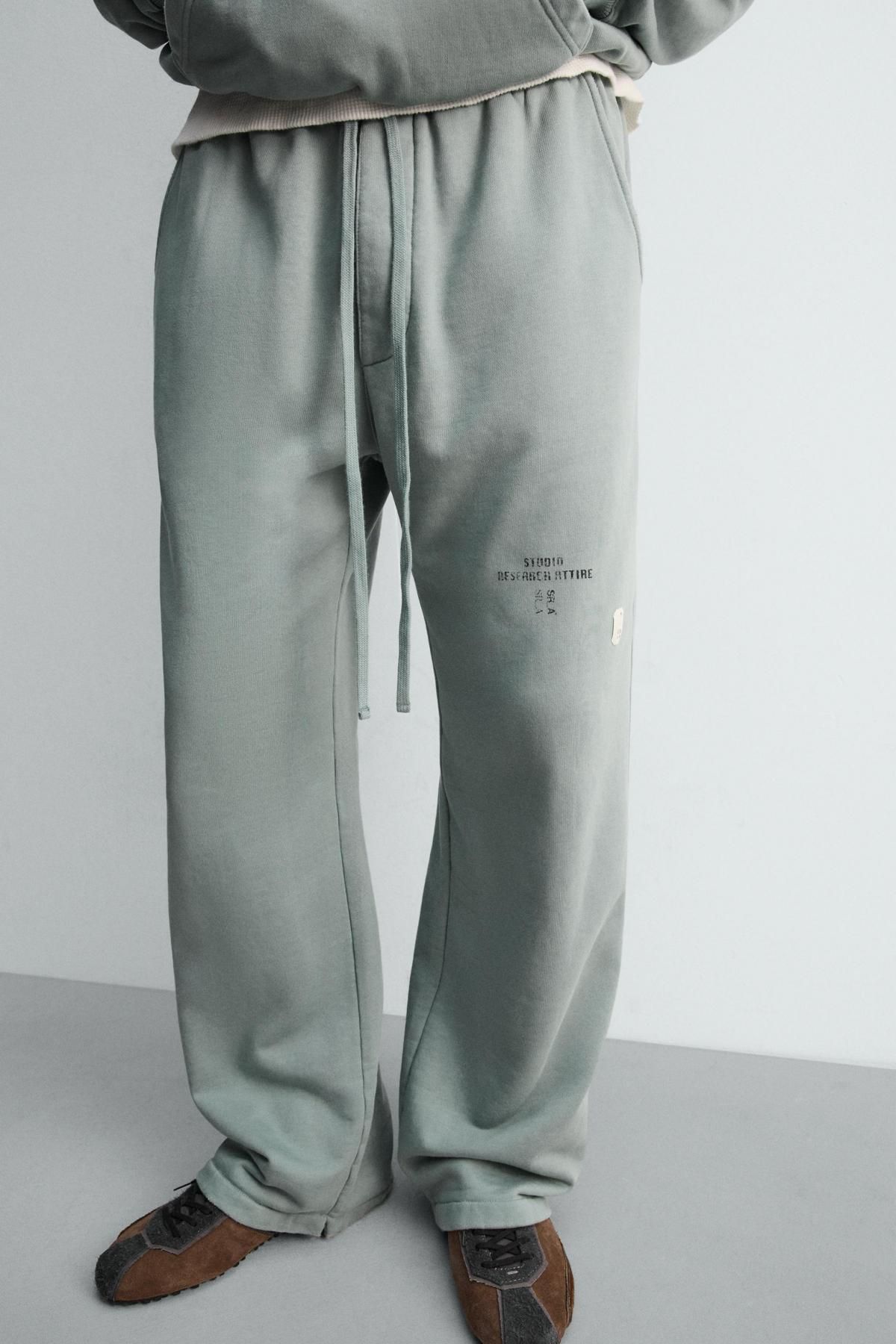 자라 테크니컬 와이드핏 조거 팬츠 0722/329 TURQUOISE - 메인 이미지