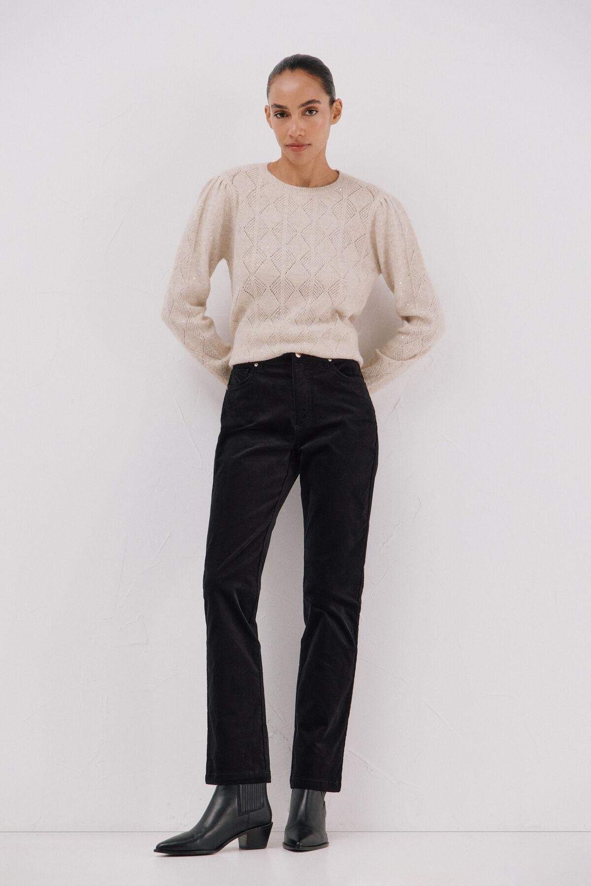 꼬르떼피엘 벨벳 컴포트 슬림핏 팬츠 8722329 NEGRO - 상세 이미지 2