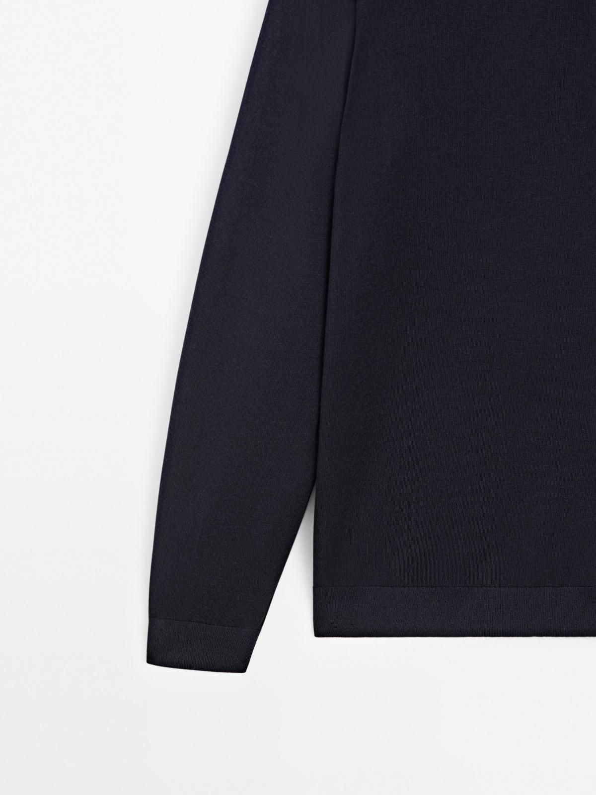 마시모두띠 프리미엄 메리노울 하프집업 니트 스웨터 0934/210 NAVY BLUE 이미지 8