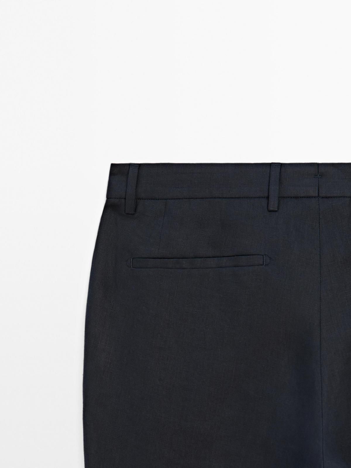 마시모두띠 리넨 클래식 수트 팬츠 0056/266 NAVY BLUE - 상세 이미지 3
