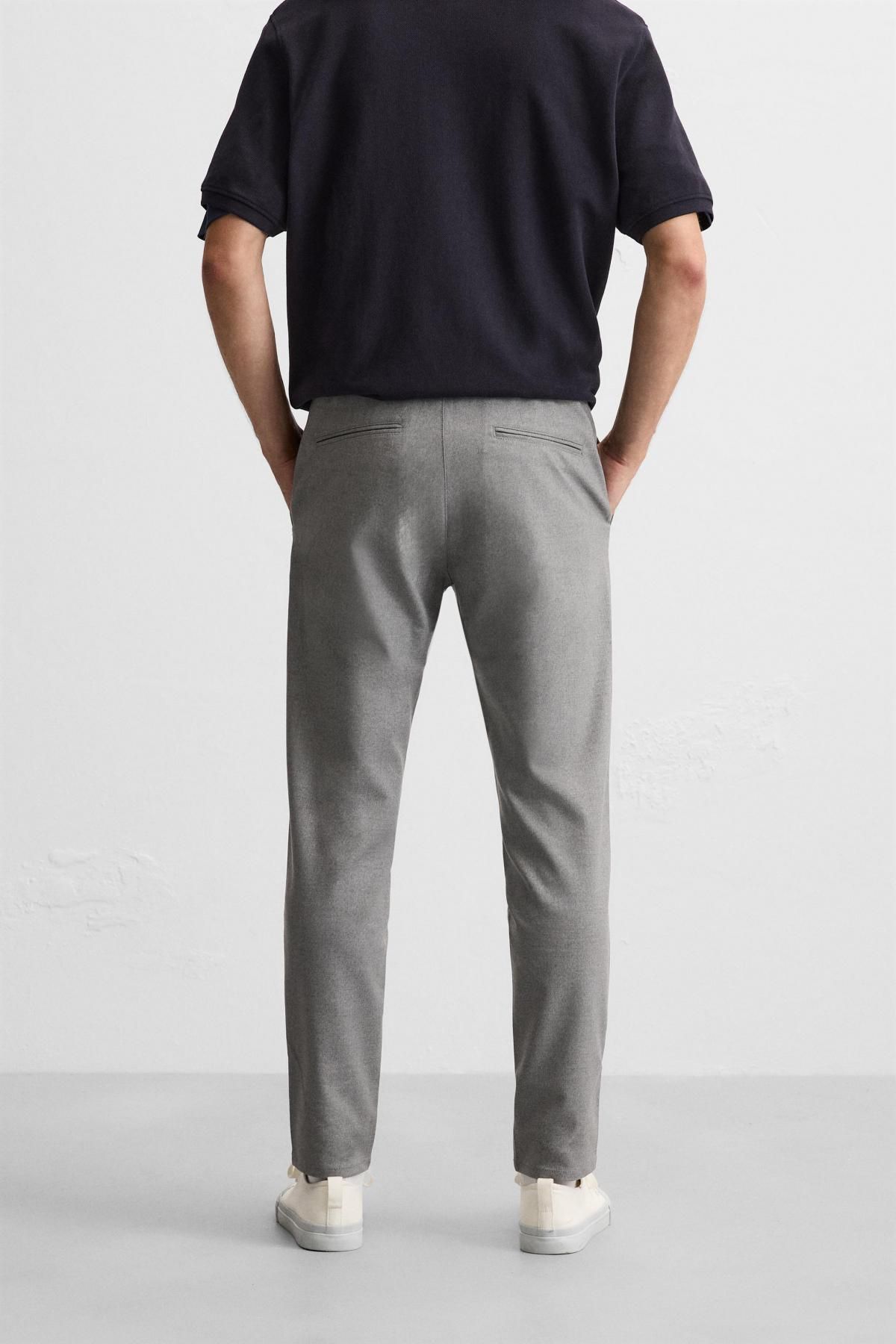자라 슬림핏 컴포트 팬츠 6861/441 GREY - 상세 이미지 3