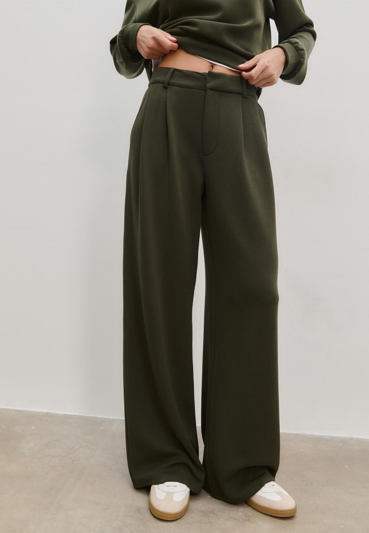 스트라디바리우스 소프트 와이드 테크니컬 슬랙스 팬츠 4537/403 0-526 - 상품 이미지