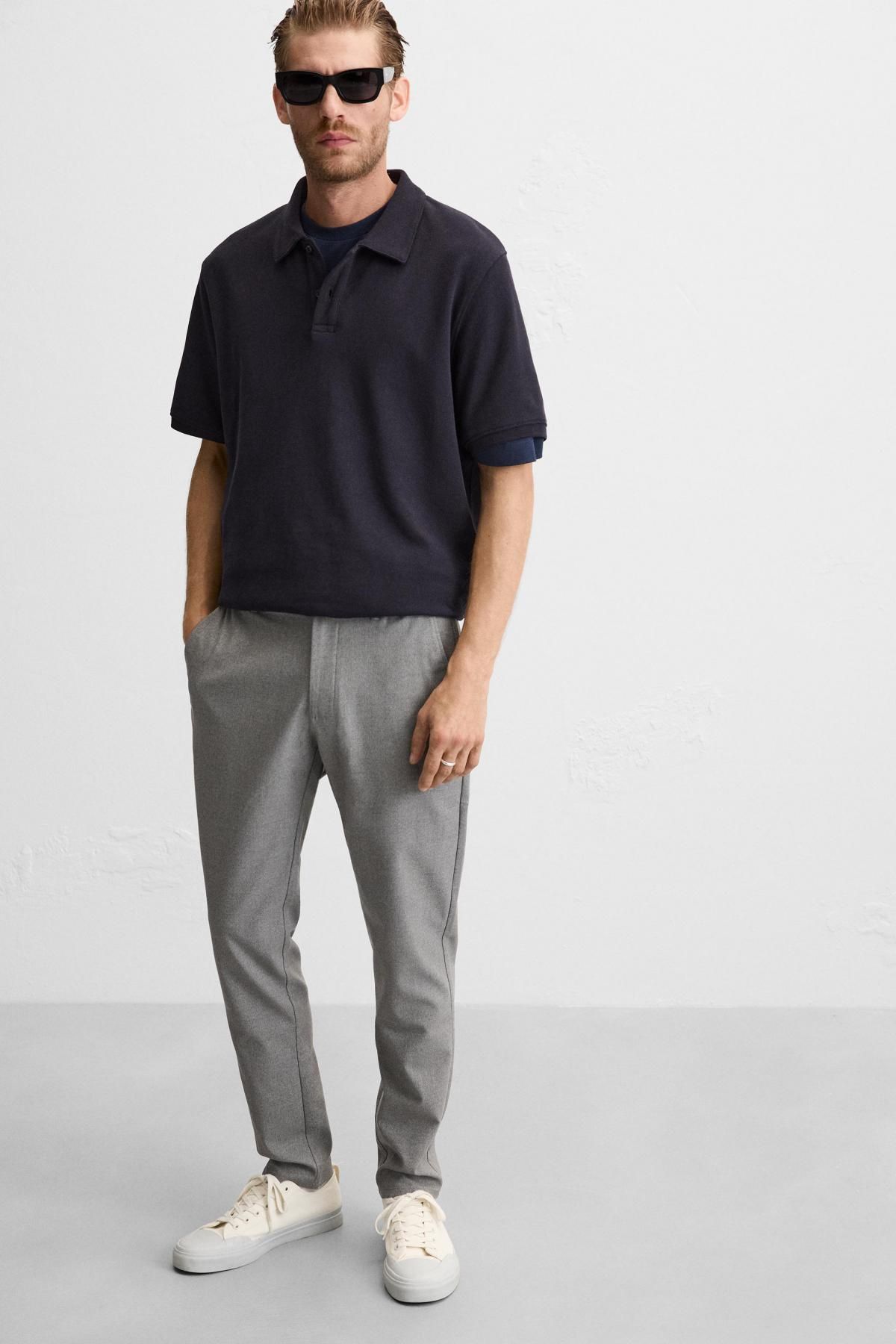 자라 슬림핏 컴포트 팬츠 6861/441 GREY - 상세 이미지 5
