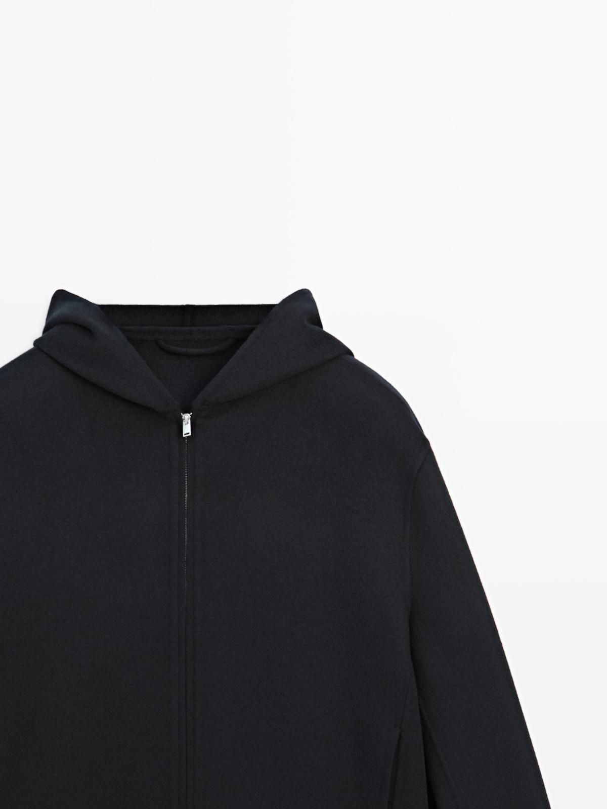 마시모두띠 프리미엄 울블렌드 후드 집업 가디건 2831/380 NAVY BLUE - 상세 이미지 3