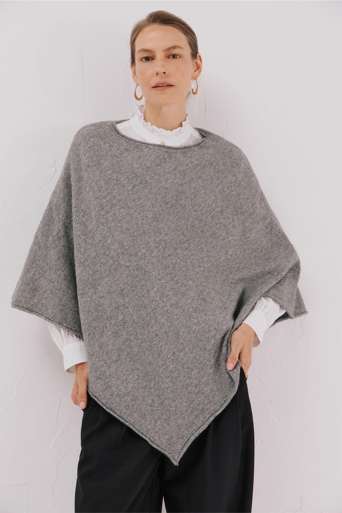 꼬르떼피엘 소프트 니트 판초 6242666 GRIS - 상품 이미지