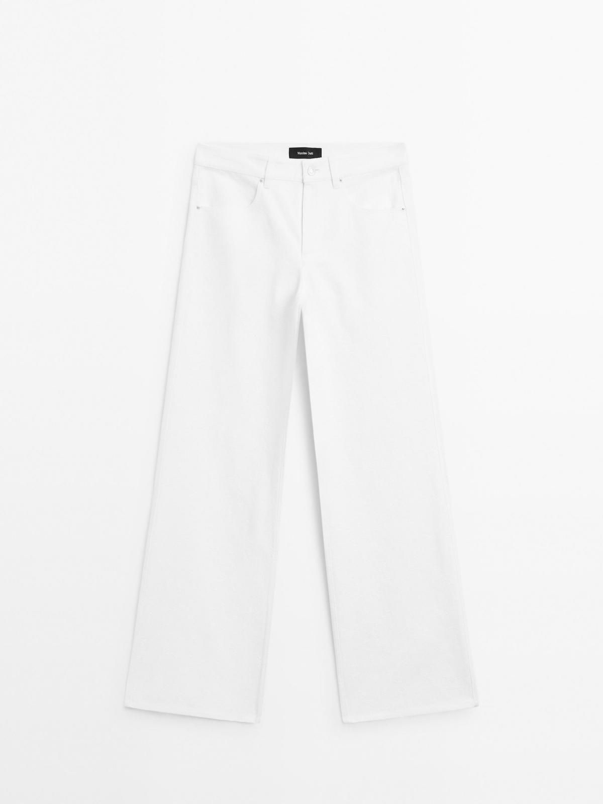 마시모두띠 텍스처 와이드 데님 이펙트 팬츠 5064/864 OFF WHITE - 상세 이미지 5