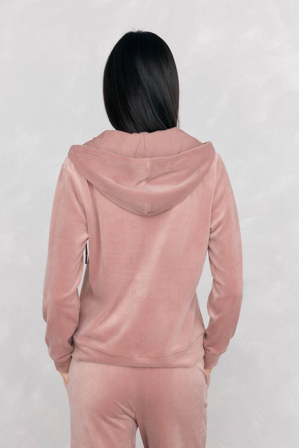 페드로 델 이에로 벨벳 테크니컬 집업 후드 액티브웨어 2522676 ROSA - 상세 이미지 5