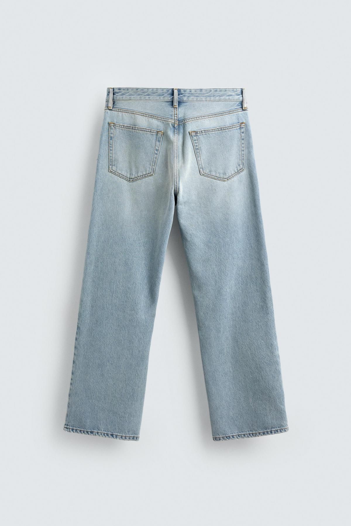 자라 라이트워싱 플레어핏 미드라이즈 데님 청바지 0840/304 LIGHT BLUE 이미지 8