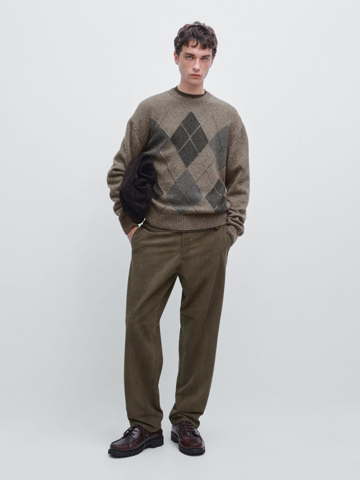 마시모두띠 코듀로이 스트레이트핏 밴딩 팬츠 0065/009 BROWN - 상세 이미지 2