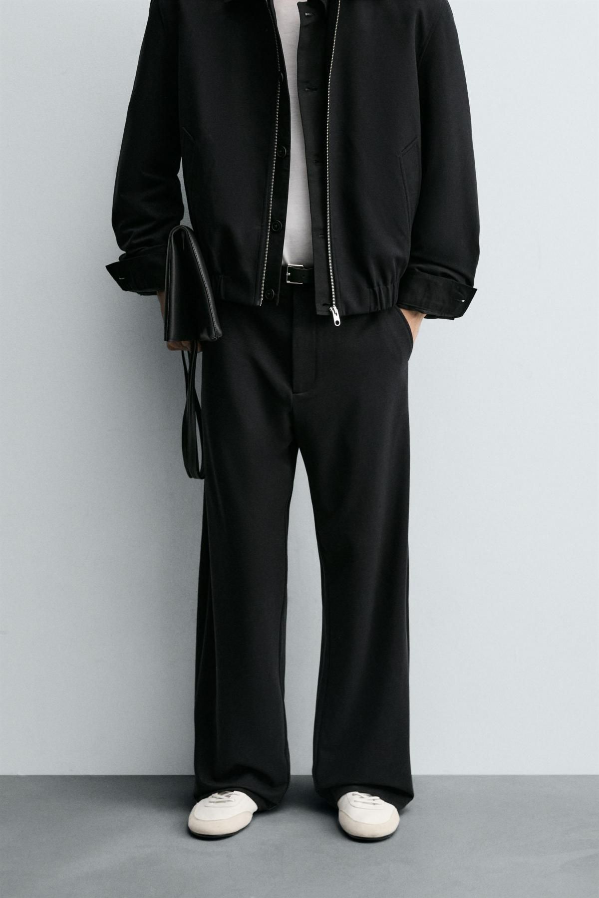 자라 루즈 테크니컬 릴렉스핏 팬츠 1437/330 DARK NAVY - 상품 이미지