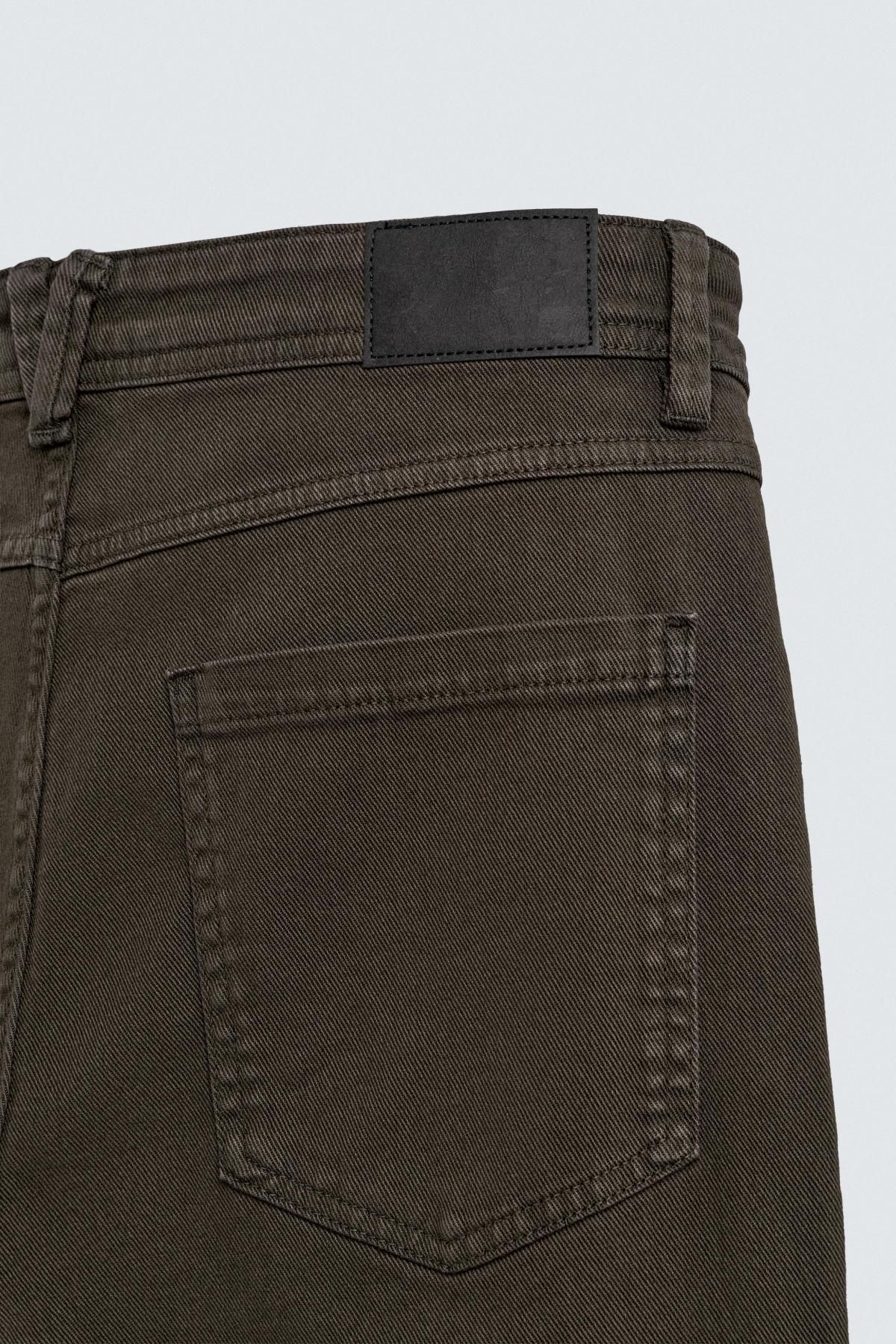 자라 스트레치 코튼 스트레이트핏 팬츠 2342/301 BROWN - 상세 이미지 4