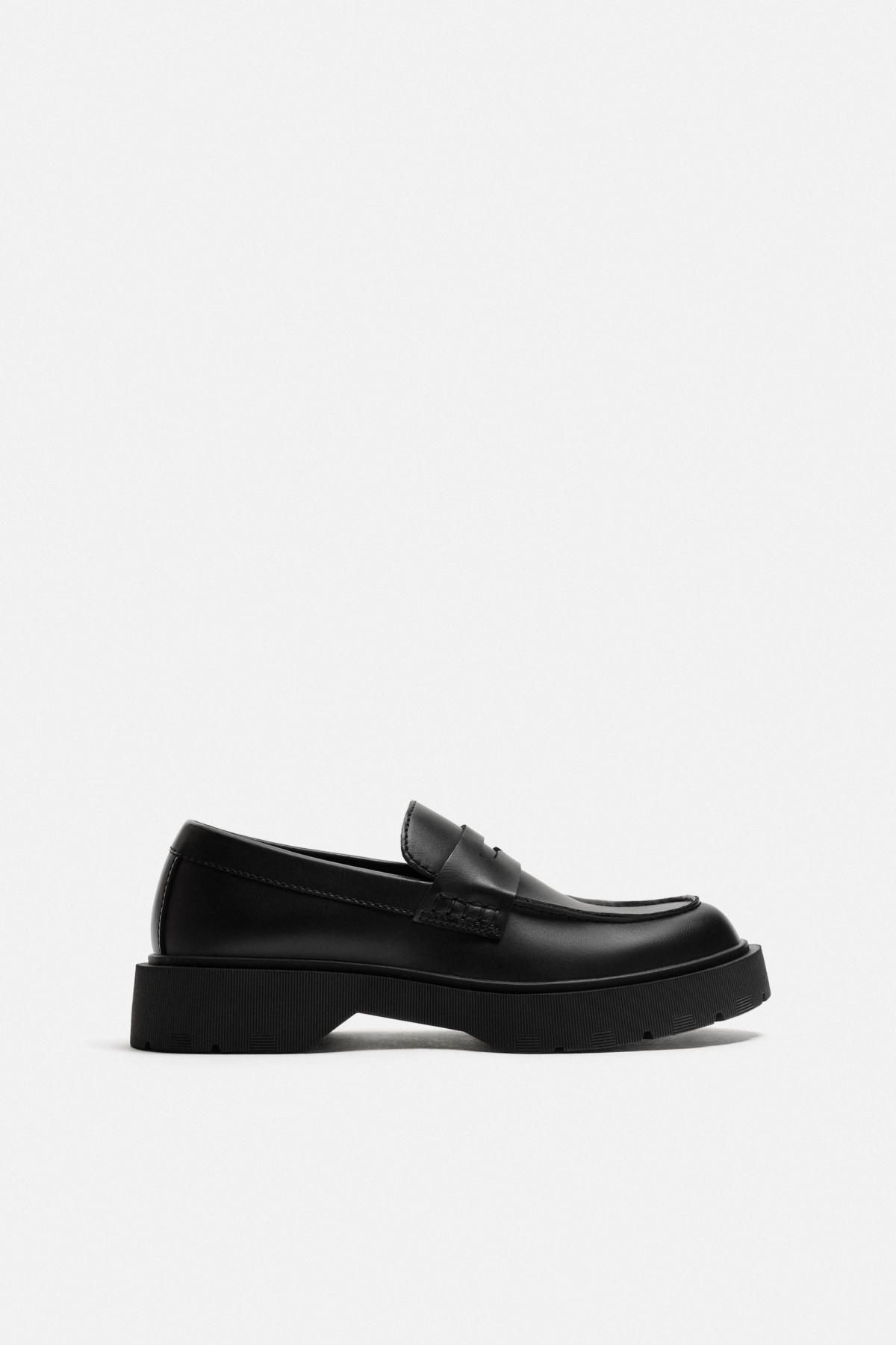 자라 베이직 블랙 청키 페니 로퍼 2625/620 BLACK - 메인 이미지