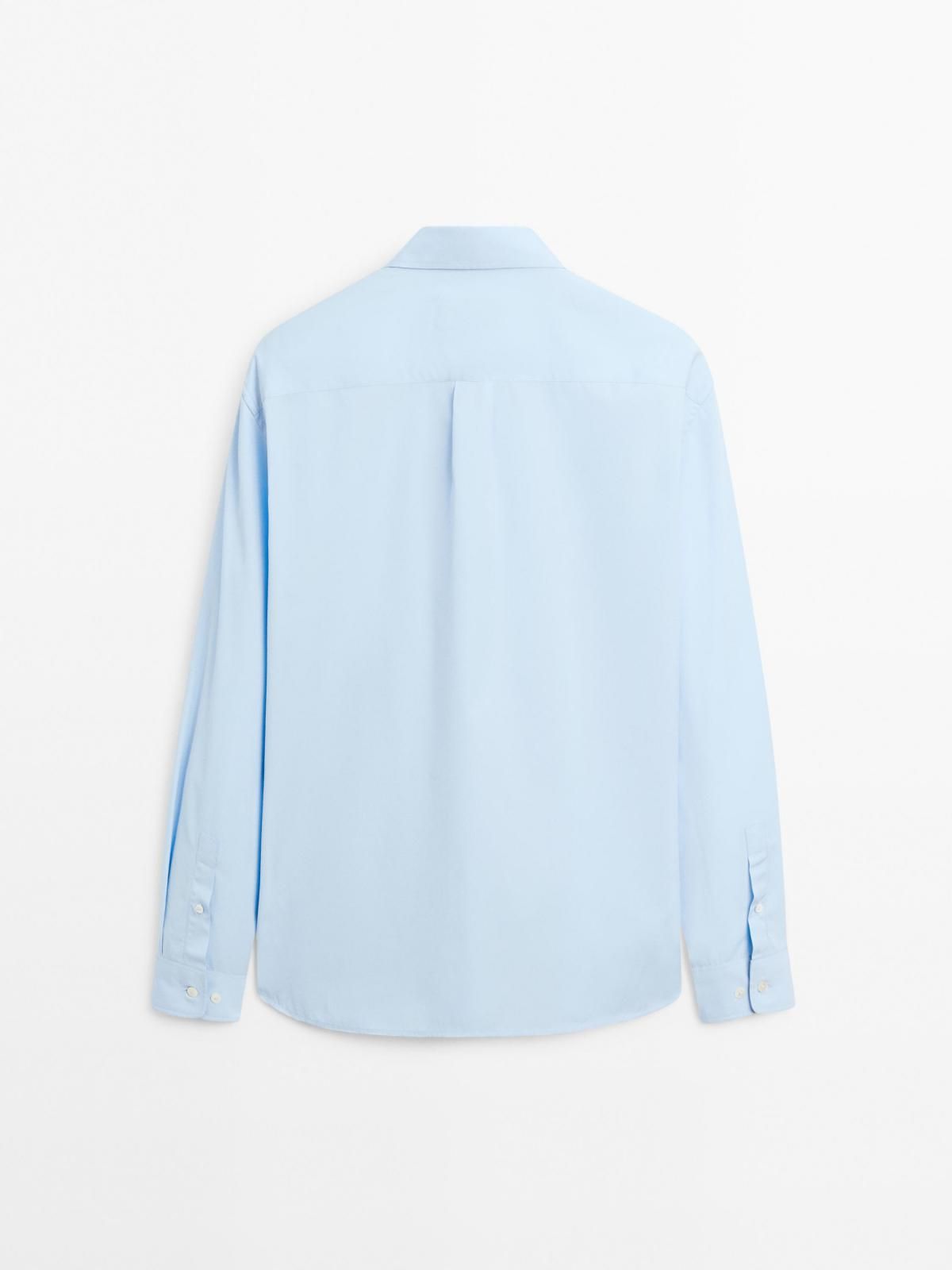 마시모두띠 레귤러핏 100 코튼 스카이 블루 긴팔 셔츠 0148/600 SKY BLUE - 상세 이미지 3