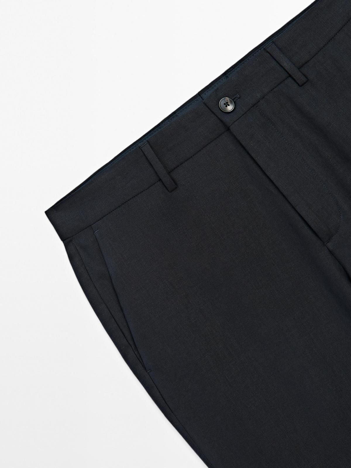 마시모두띠 리넨 클래식 수트 팬츠 0056/266 NAVY BLUE - 상세 이미지 4