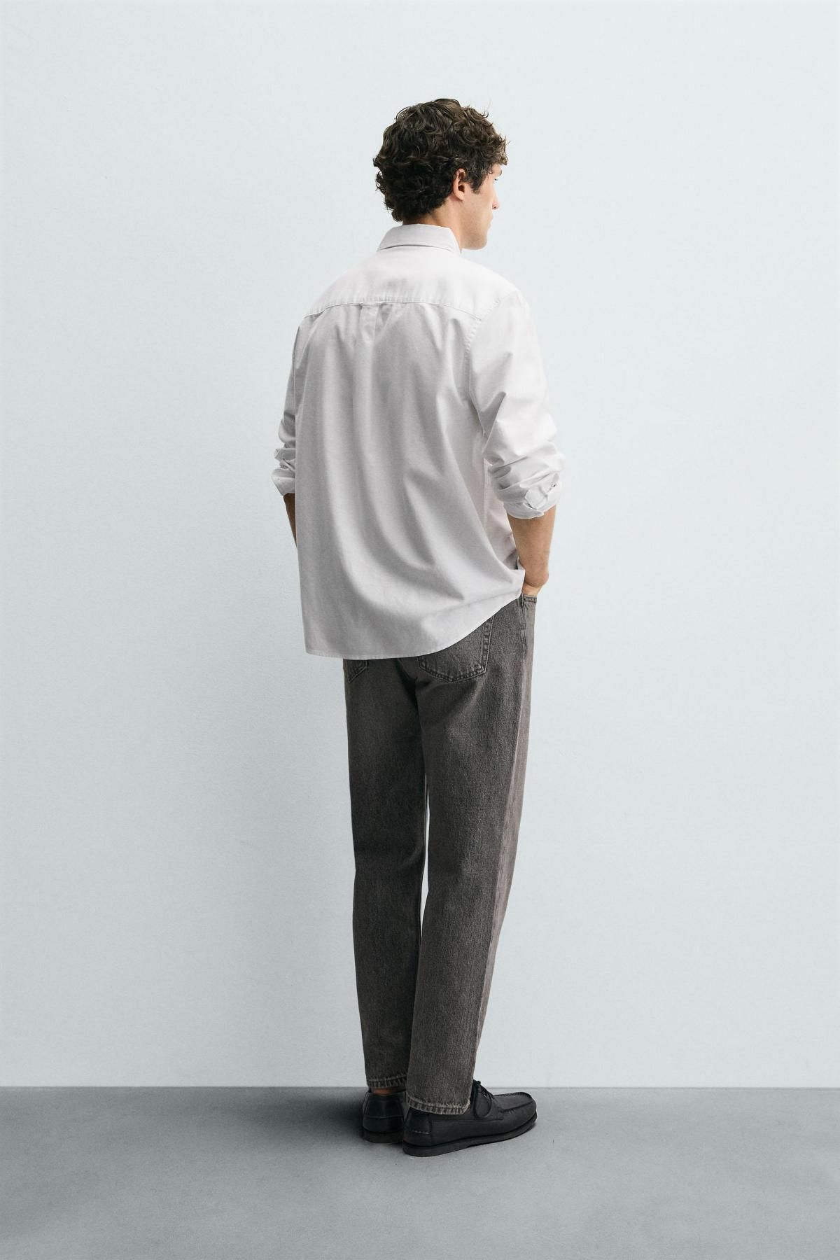 자라 빈티지 워싱 레귤러 스트레이트핏 데님 팬츠 4048/340 GREY - 상세 이미지 4
