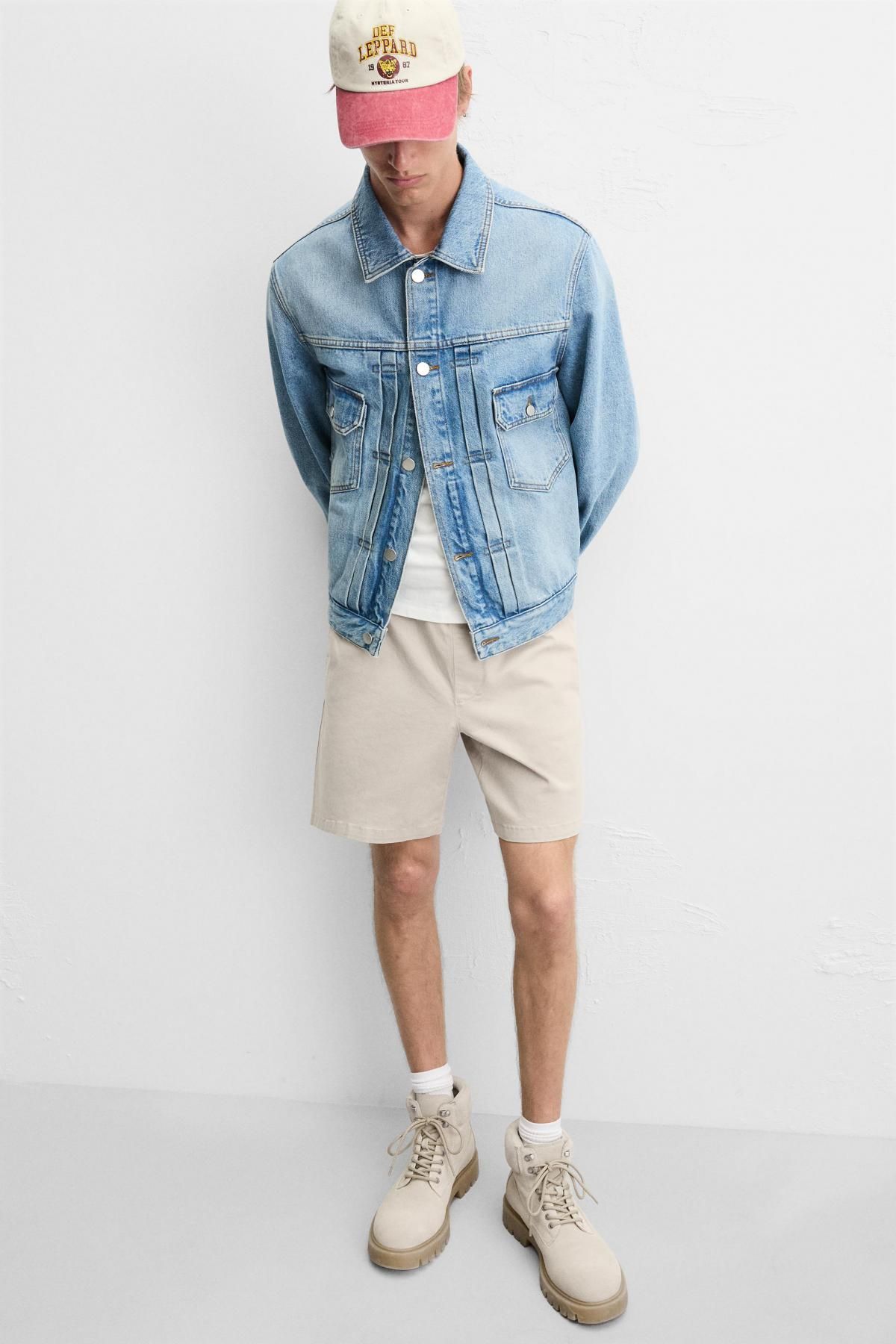 자라 릴랙스핏 버뮤다 쇼츠 9252/406 CAMEL 이미지 6