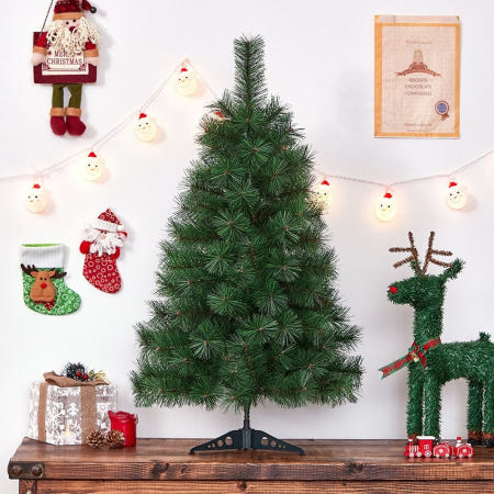 [울언니추천샵] 탁상트리 뉴리얼 교회 90cm 크리스마스트리 솔잎 크리스마스트리장식 크리스마스트리미니 무장식트리 무장식크리스마스트리 작은트리