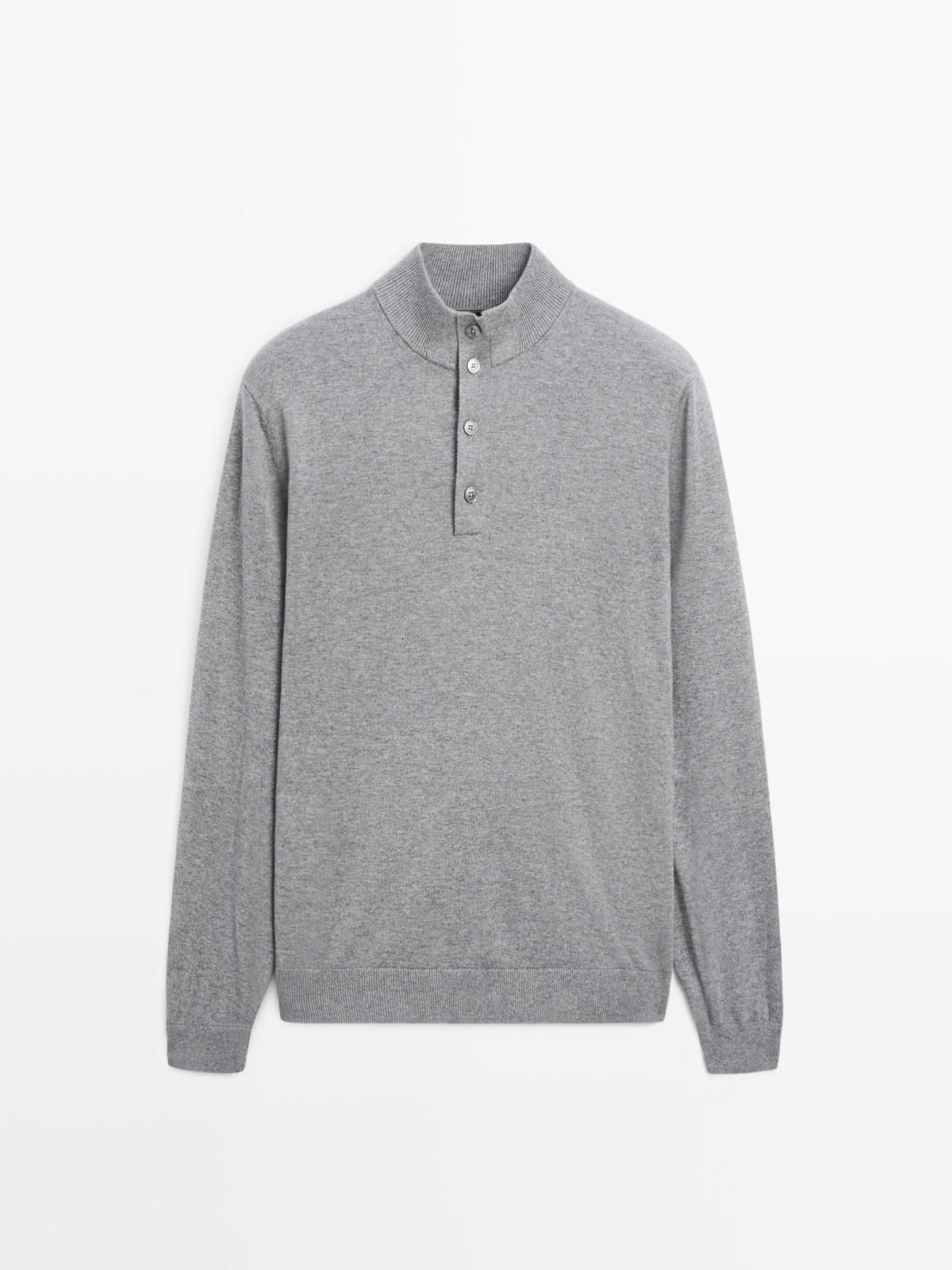마시모두띠 프리미엄 울 하이넥 니트 스웨터 1033/201 ANTHRACITE GREY - 상품 이미지