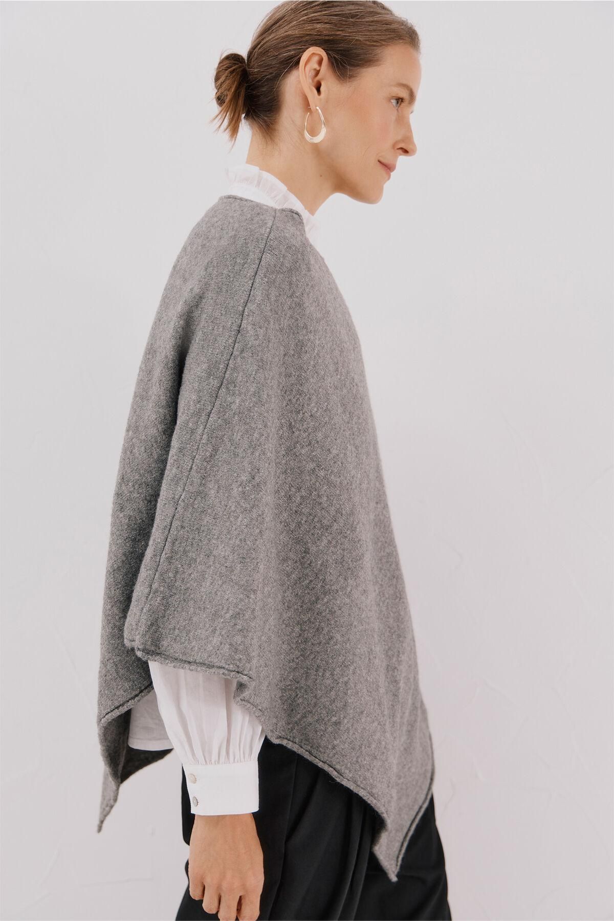 꼬르떼피엘 소프트 니트 판초 6242666 GRIS - 상세 이미지 3