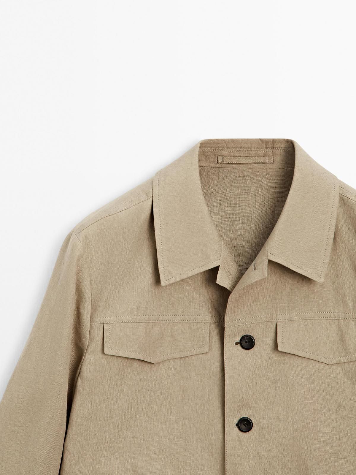 마시모두띠 리넨 클래식 테일러드 재킷 2822/357 BEIGE - 상세 이미지 5