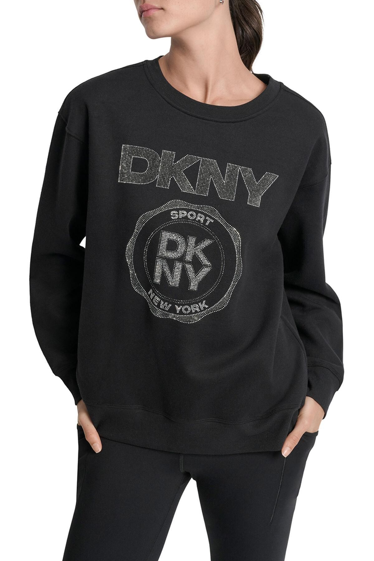 디케이엔와이 오버핏 DKNY 로고 긴팔 맨투맨 6072244 NEGRO - 상세 이미지 2