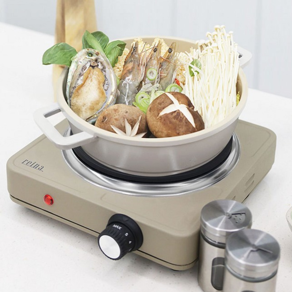 전기 1구 업소용 핫플레이트 소형 미니 휴대용 핫플레이트