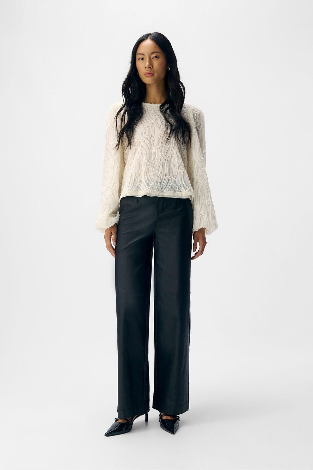 오브젝트 테크니컬 에코 레더 와이드 팬츠 6398254 NEGRO - 상세 이미지 2